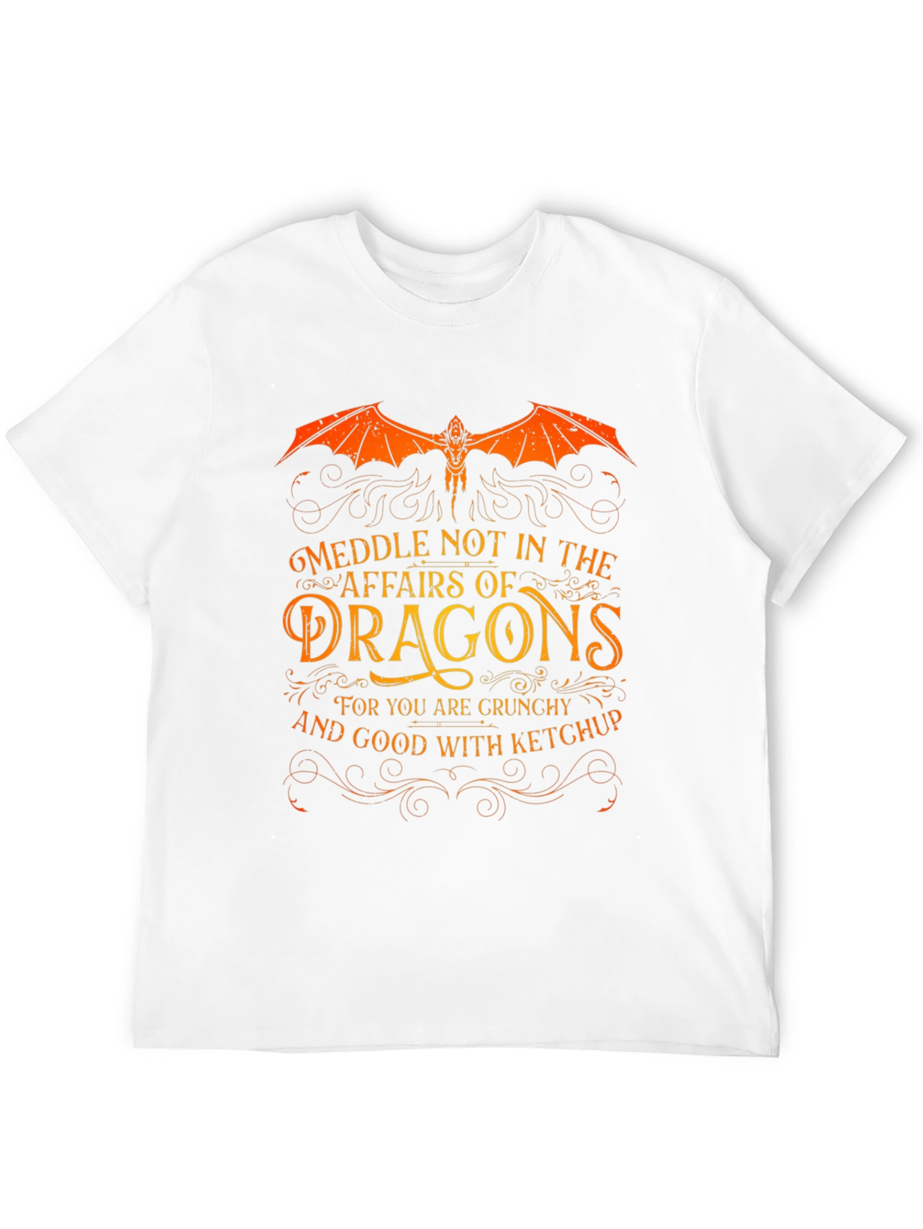 Meddle Not Dragon Graphic T-Shirt