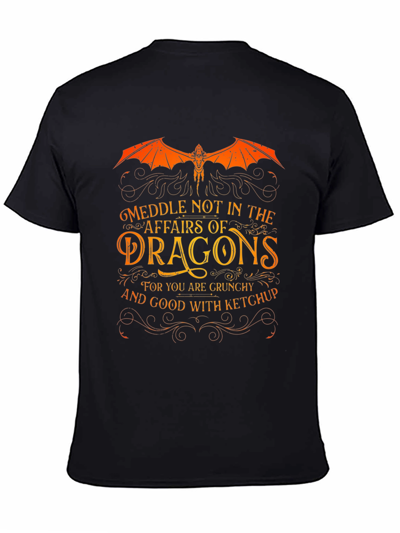 Meddle Not Dragon Graphic T-Shirt