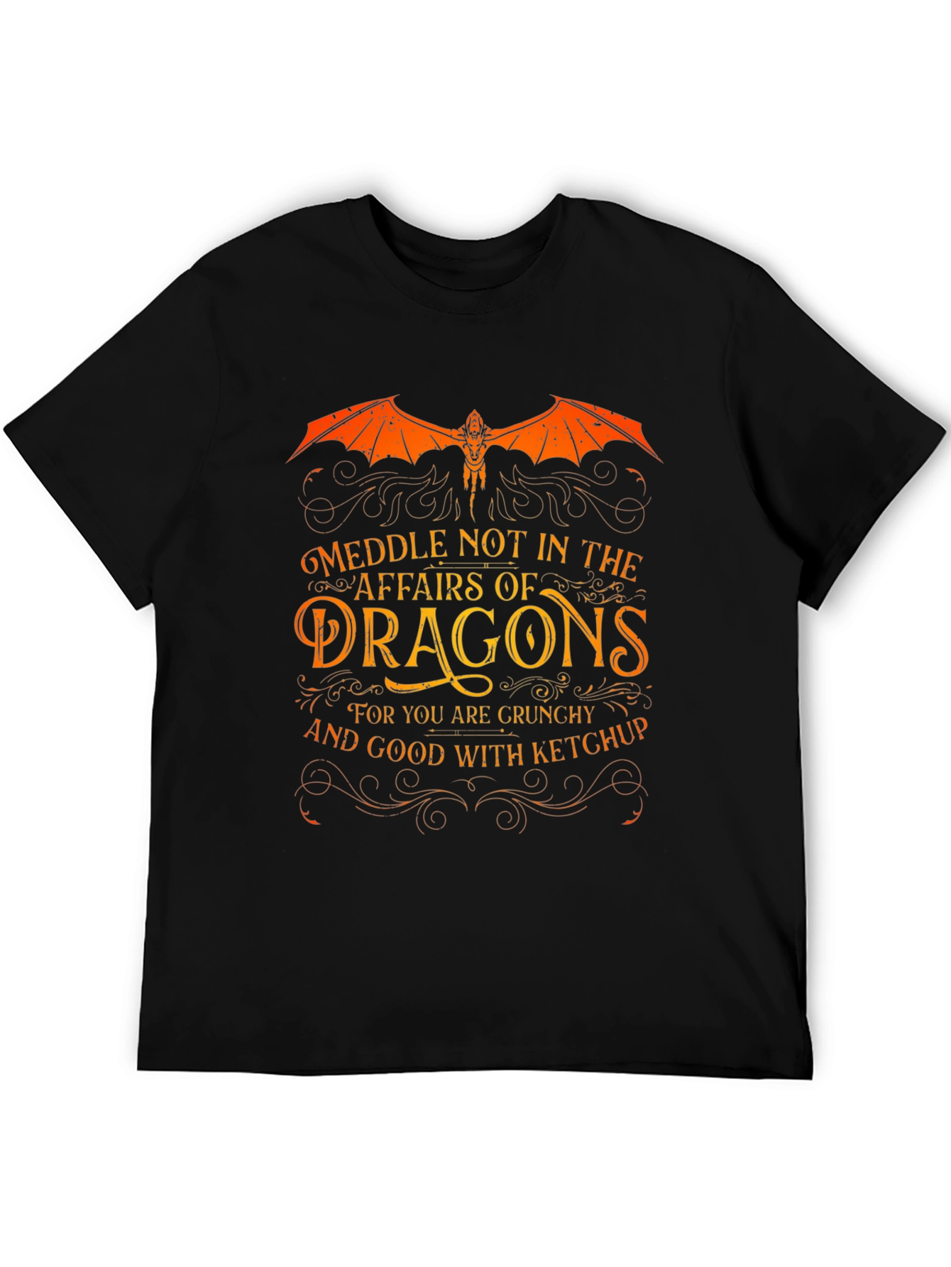 Meddle Not Dragon Graphic T-Shirt