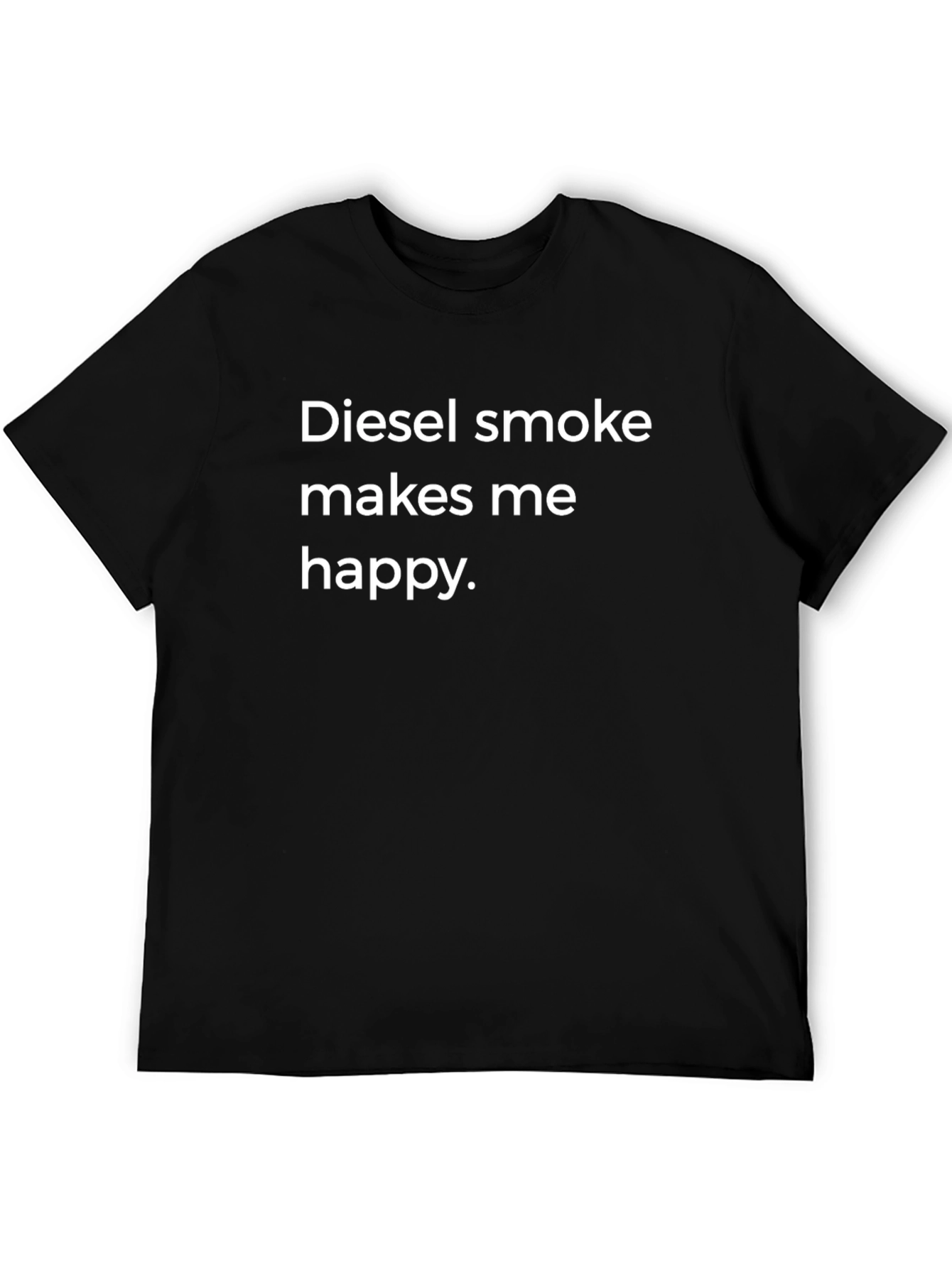 Diesel Smoke Makes Me Happy Black Tee