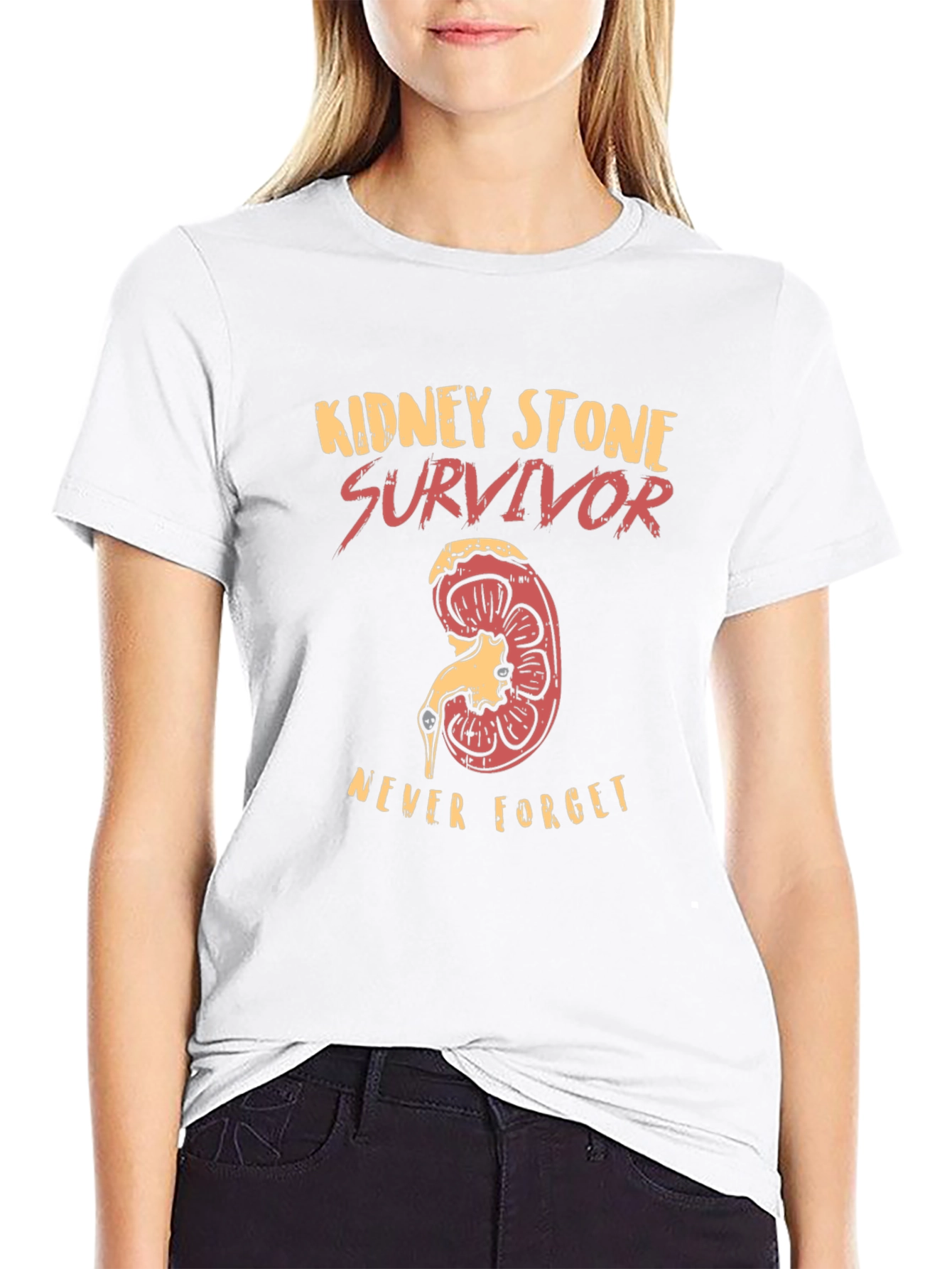 Kidney Stone Survivor T-Shirt - Never Forget!