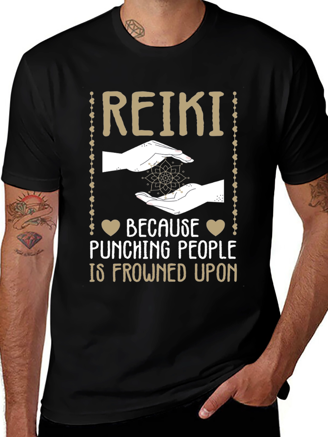 Reiki T-Shirt: Because Punching People is Frowned Upon