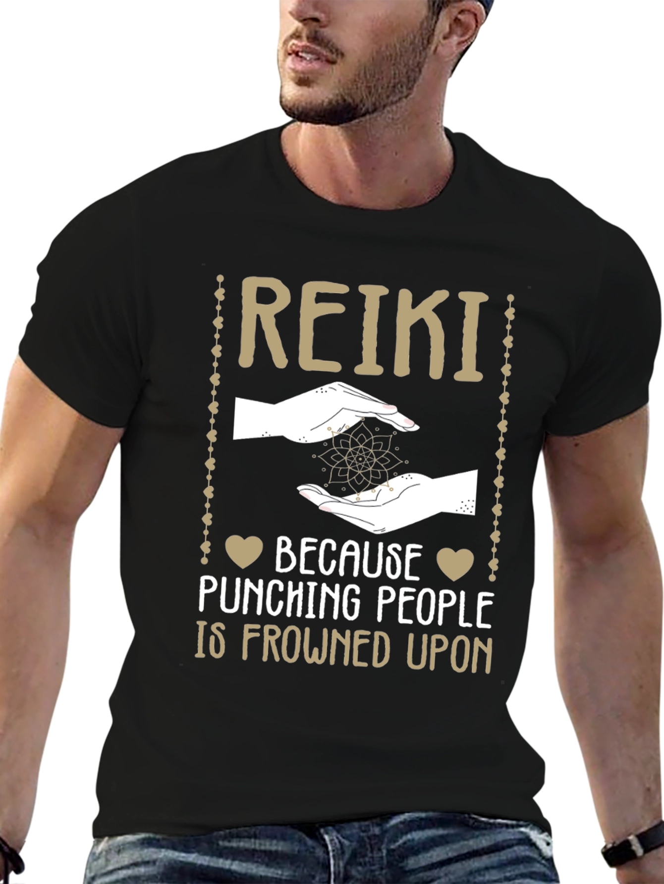 Reiki T-Shirt: Because Punching People is Frowned Upon