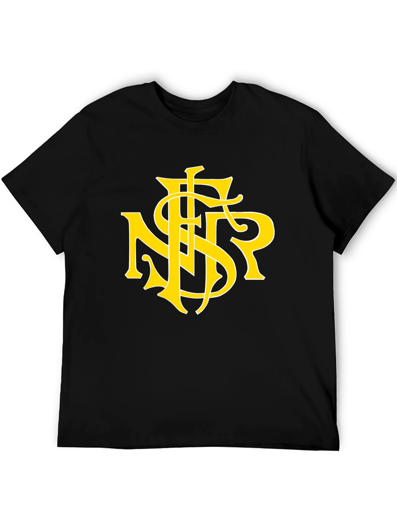 Black T-Shirt with Yellow NSR Logo