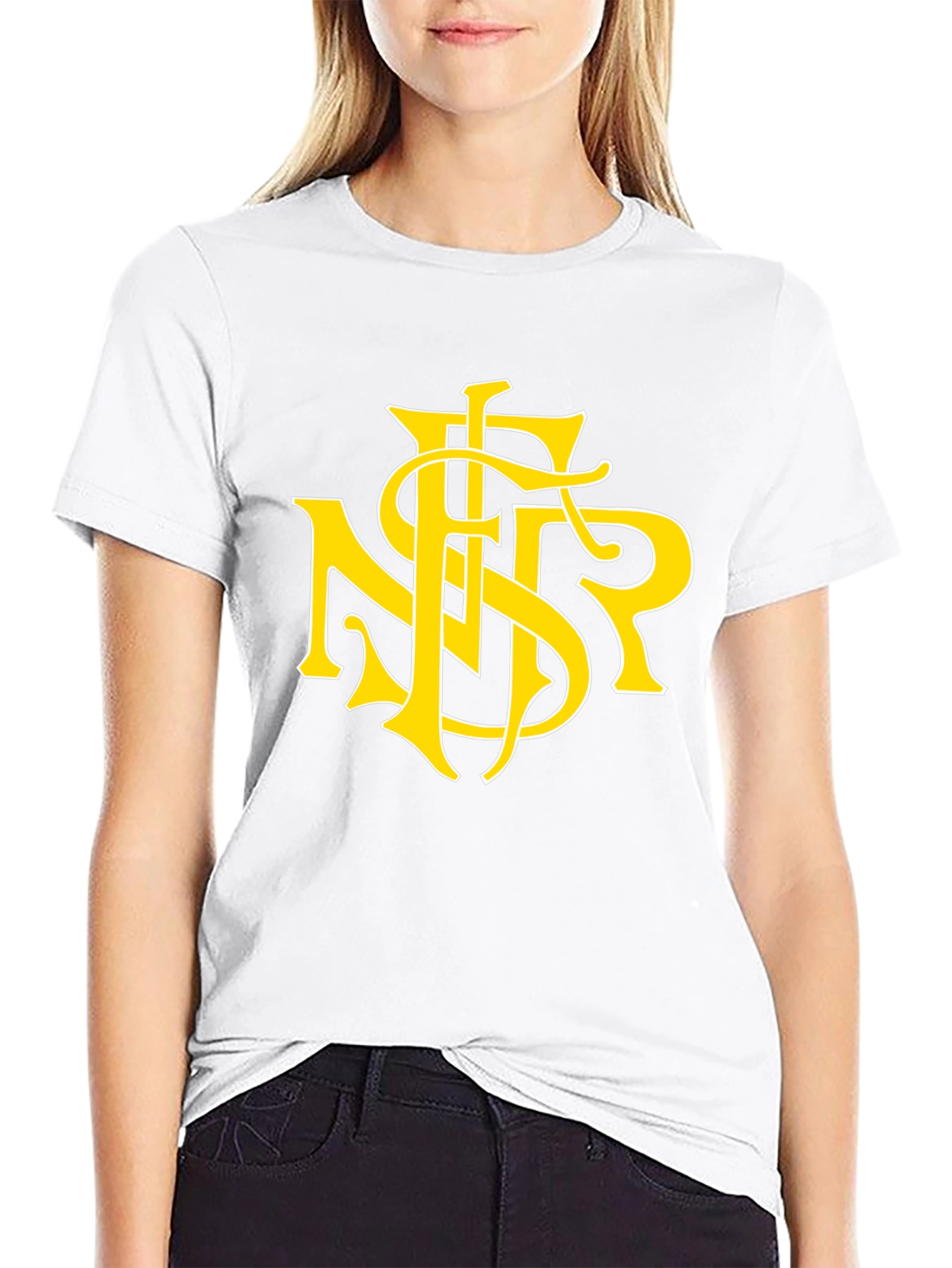 Black T-Shirt with Yellow NSR Logo