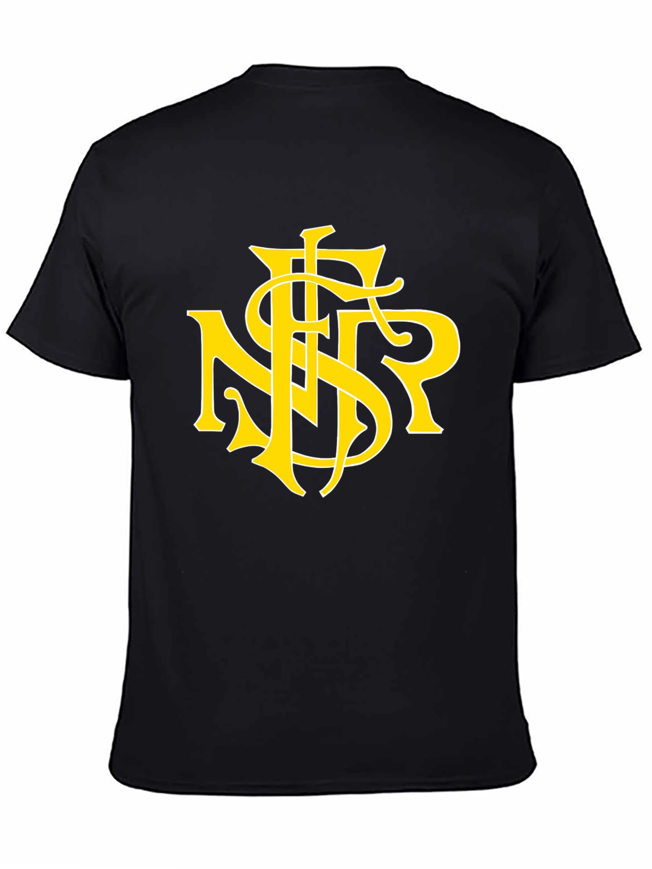 Black T-Shirt with Yellow NSR Logo
