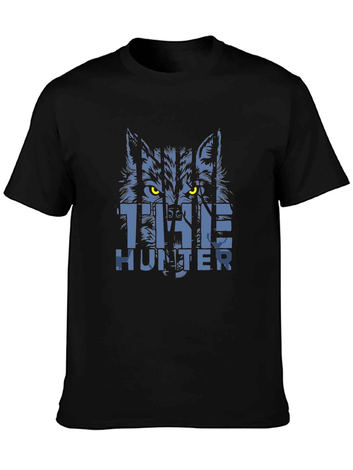 The Hunter Graphic T-Shirt - Wolf Design