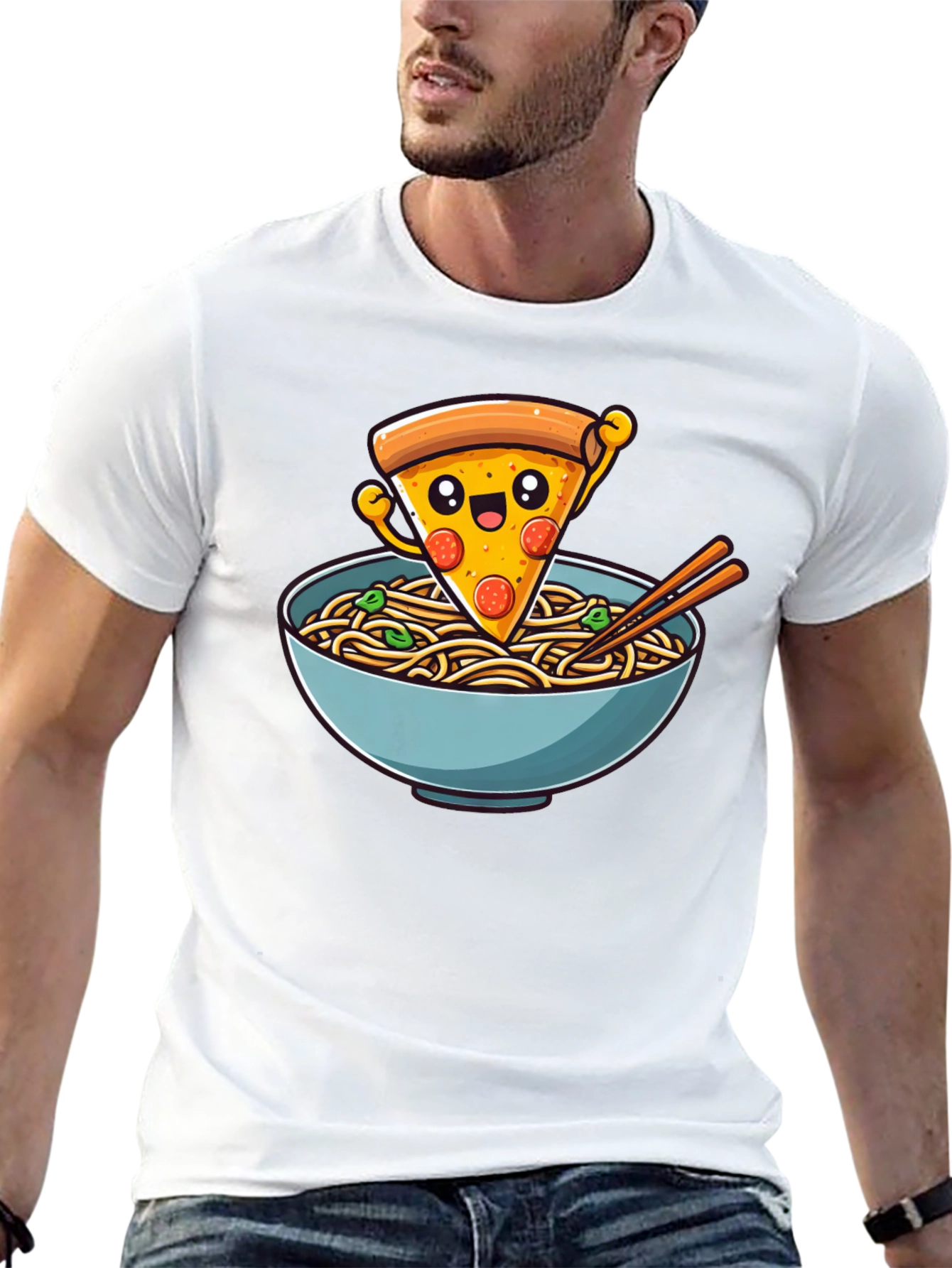Pizza Ramen T-Shirt - Funny Foodie Tee