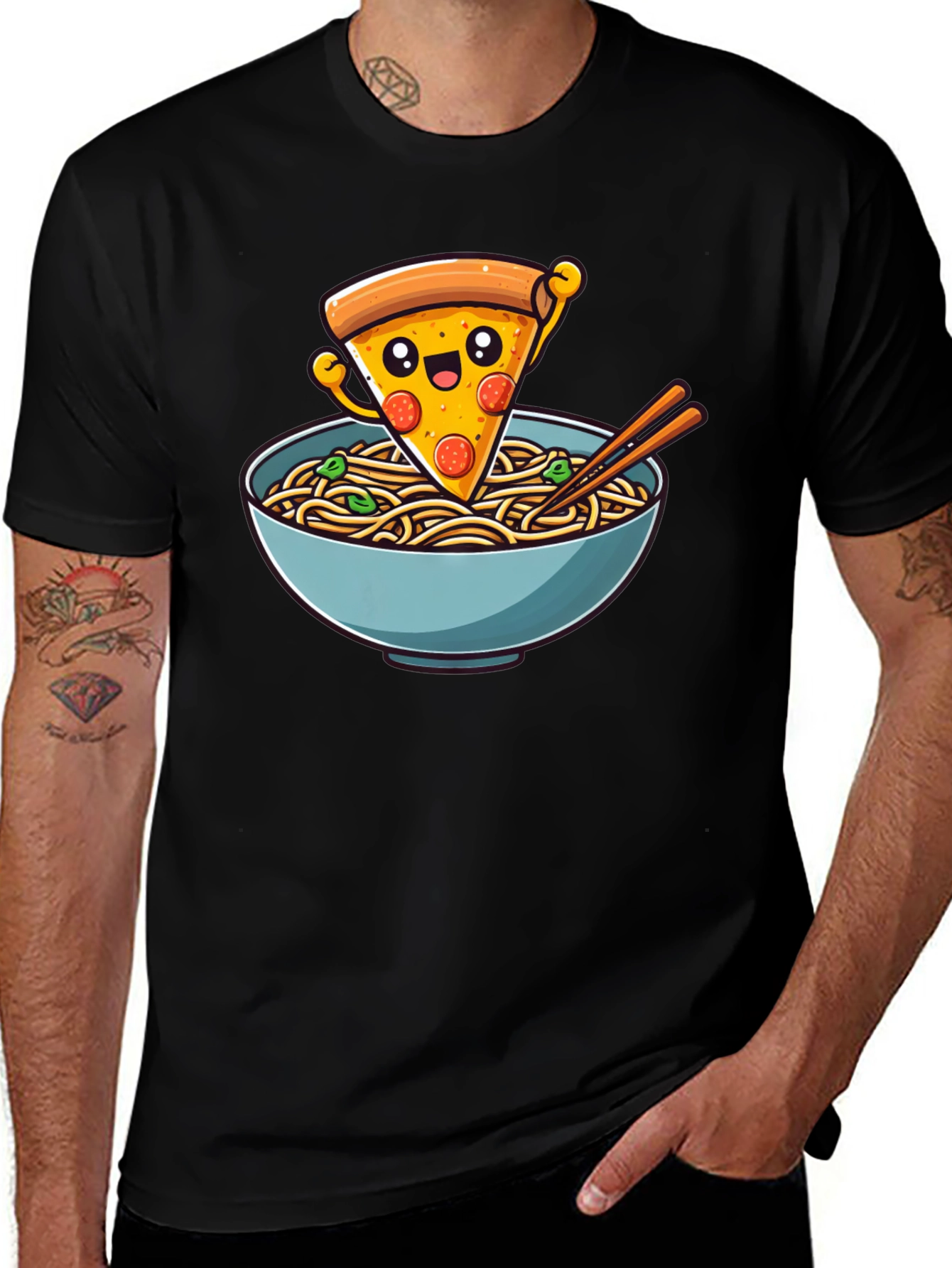 Pizza Ramen T-Shirt - Funny Foodie Tee