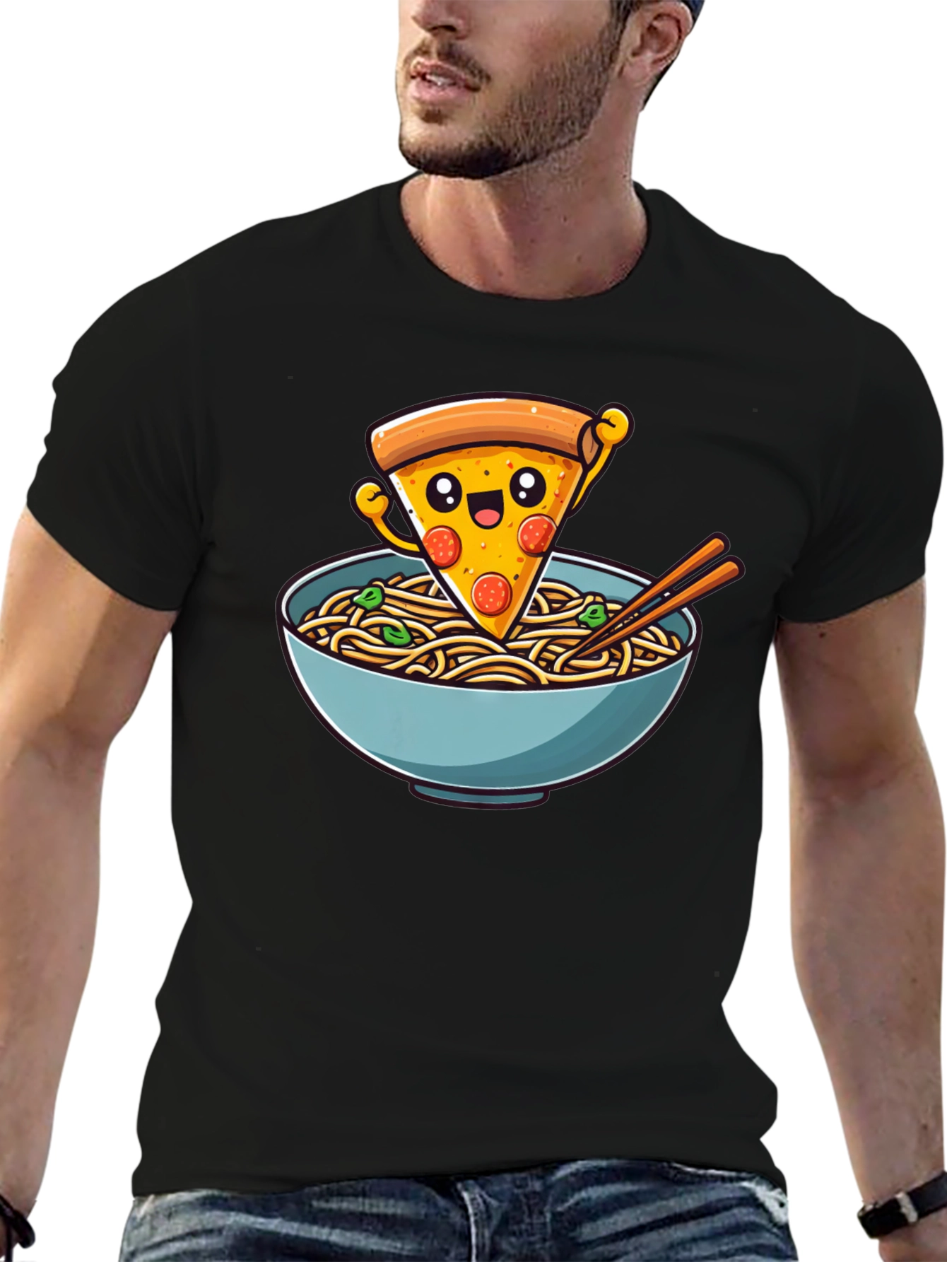 Pizza Ramen T-Shirt - Funny Foodie Tee