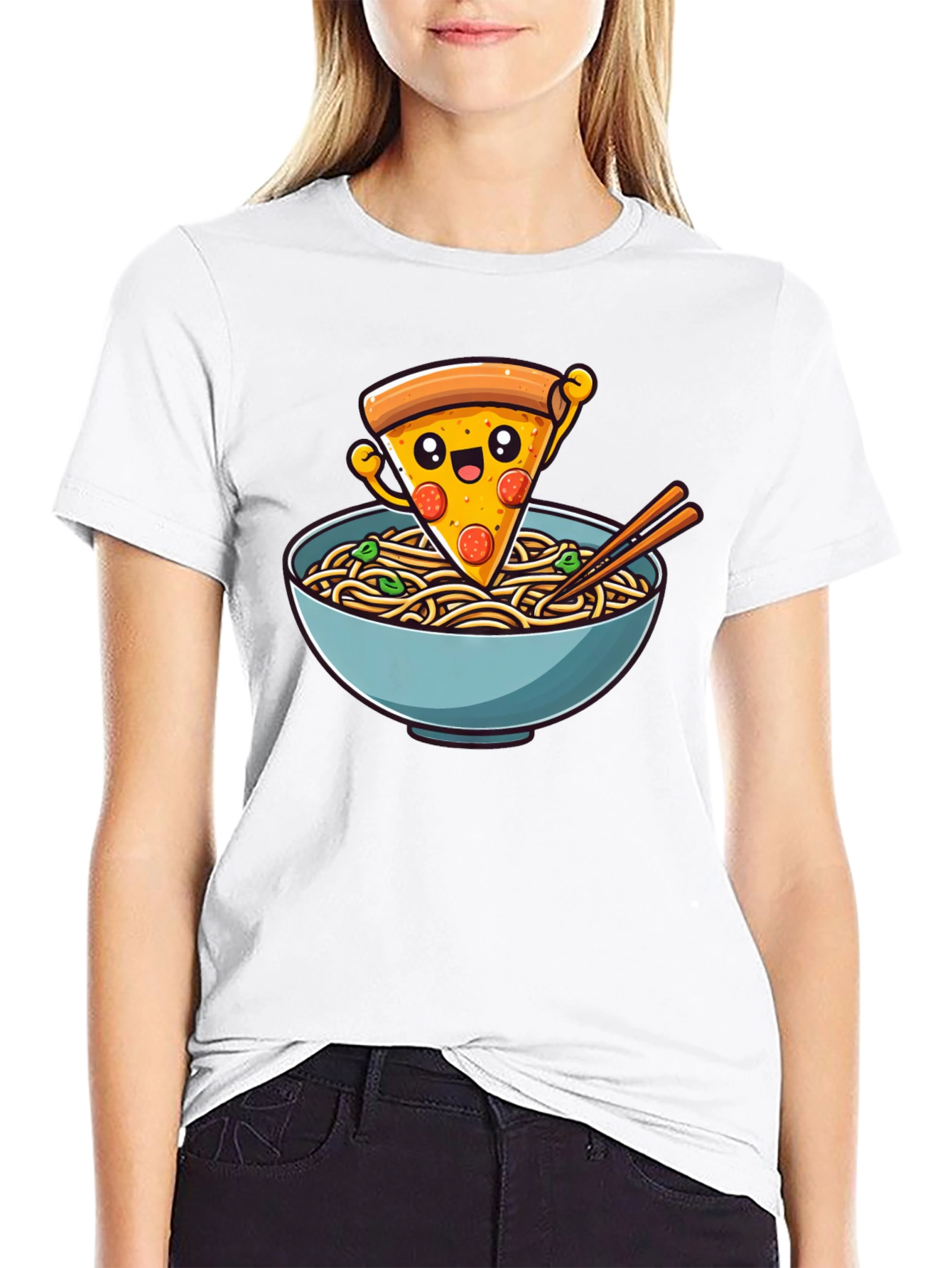 Pizza Ramen T-Shirt - Funny Foodie Tee