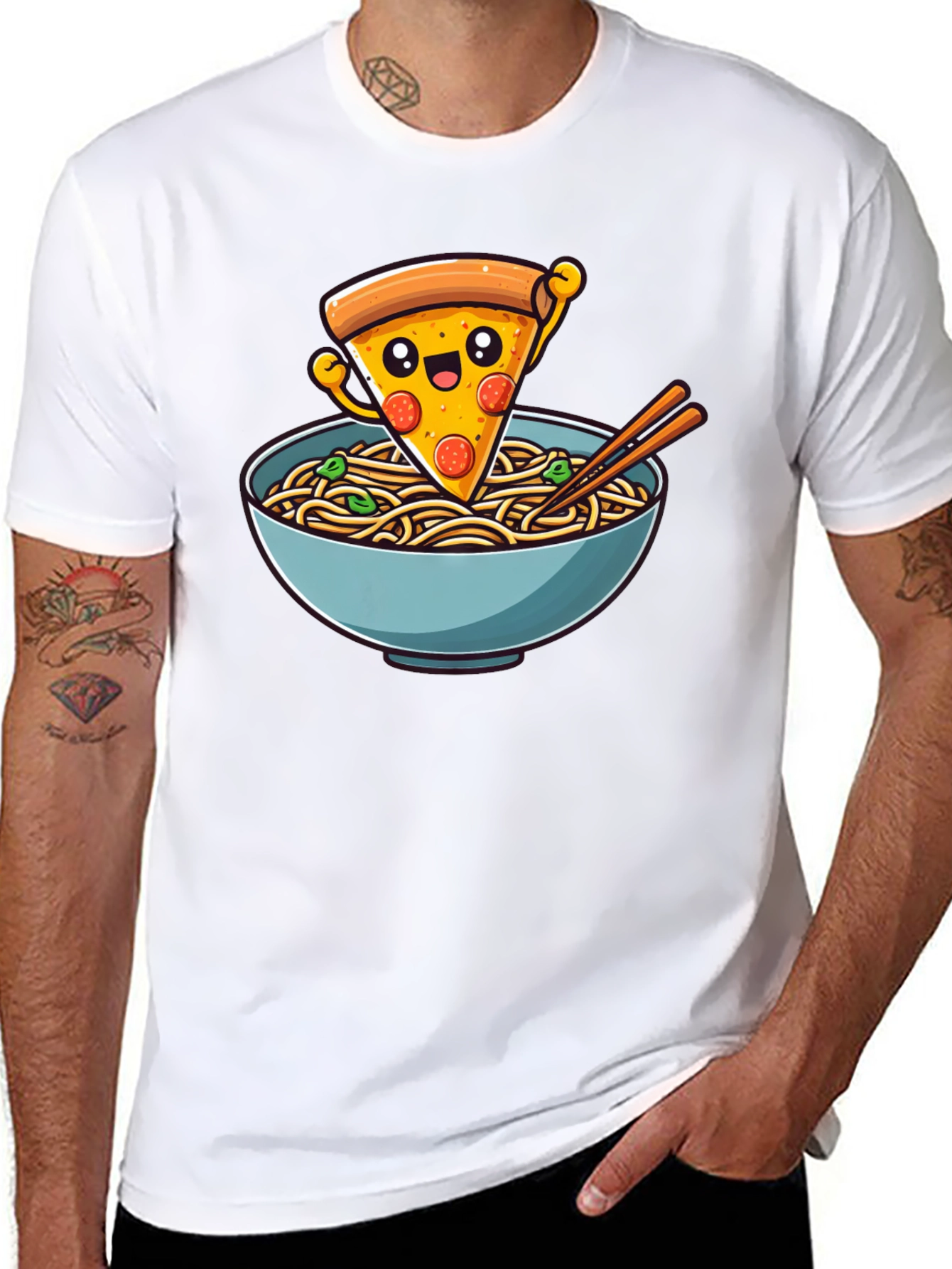 Pizza Ramen T-Shirt - Funny Foodie Tee