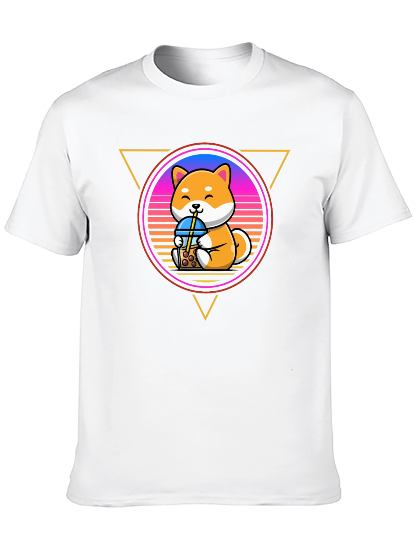 Shiba Inu Boba Tea T-Shirt – Cute Retro Dog Lover Tee