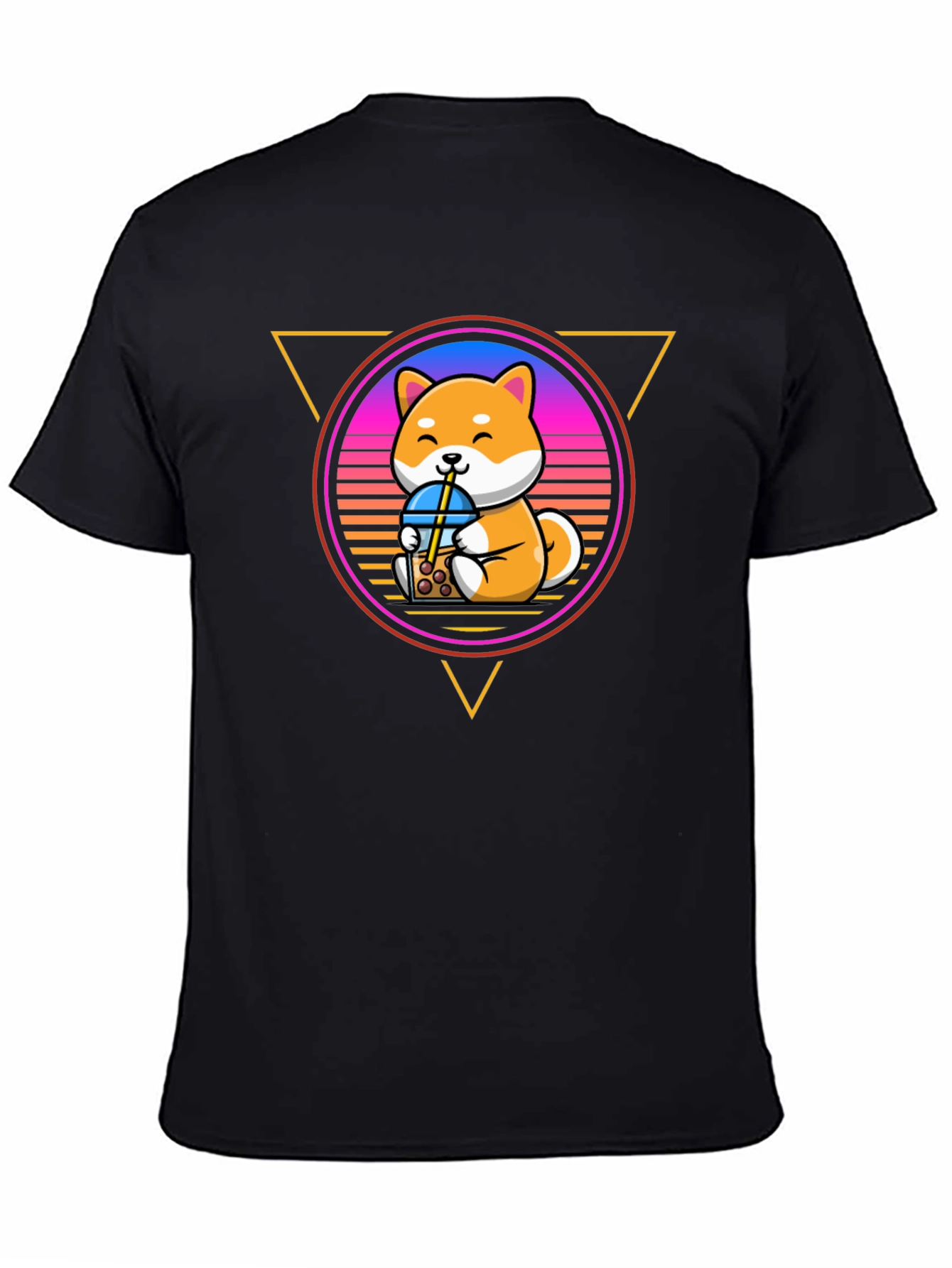 Shiba Inu Boba Tea T-Shirt – Cute Retro Dog Lover Tee
