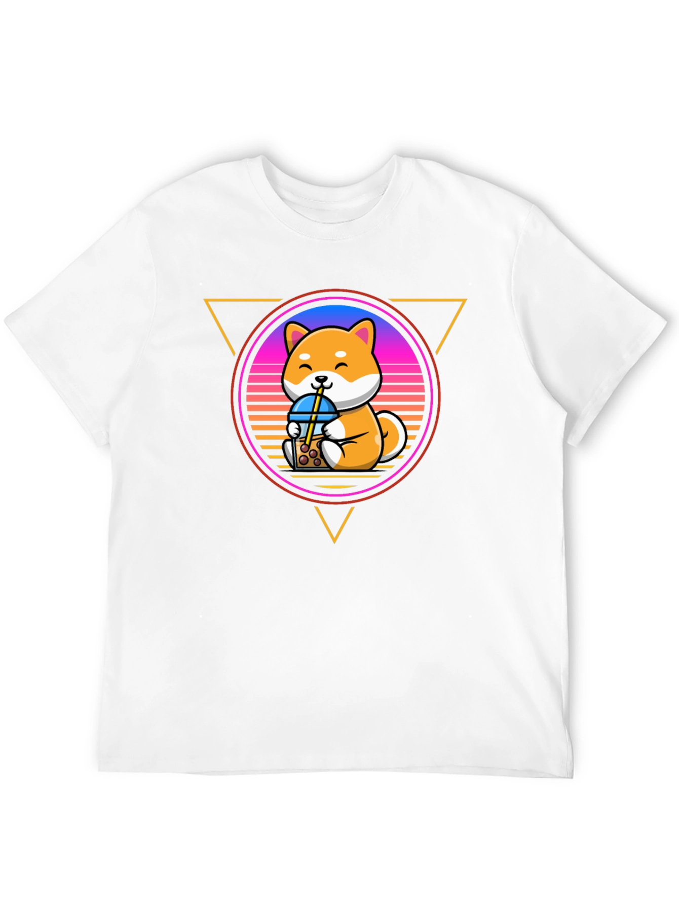 Shiba Inu Boba Tea T-Shirt – Cute Retro Dog Lover Tee
