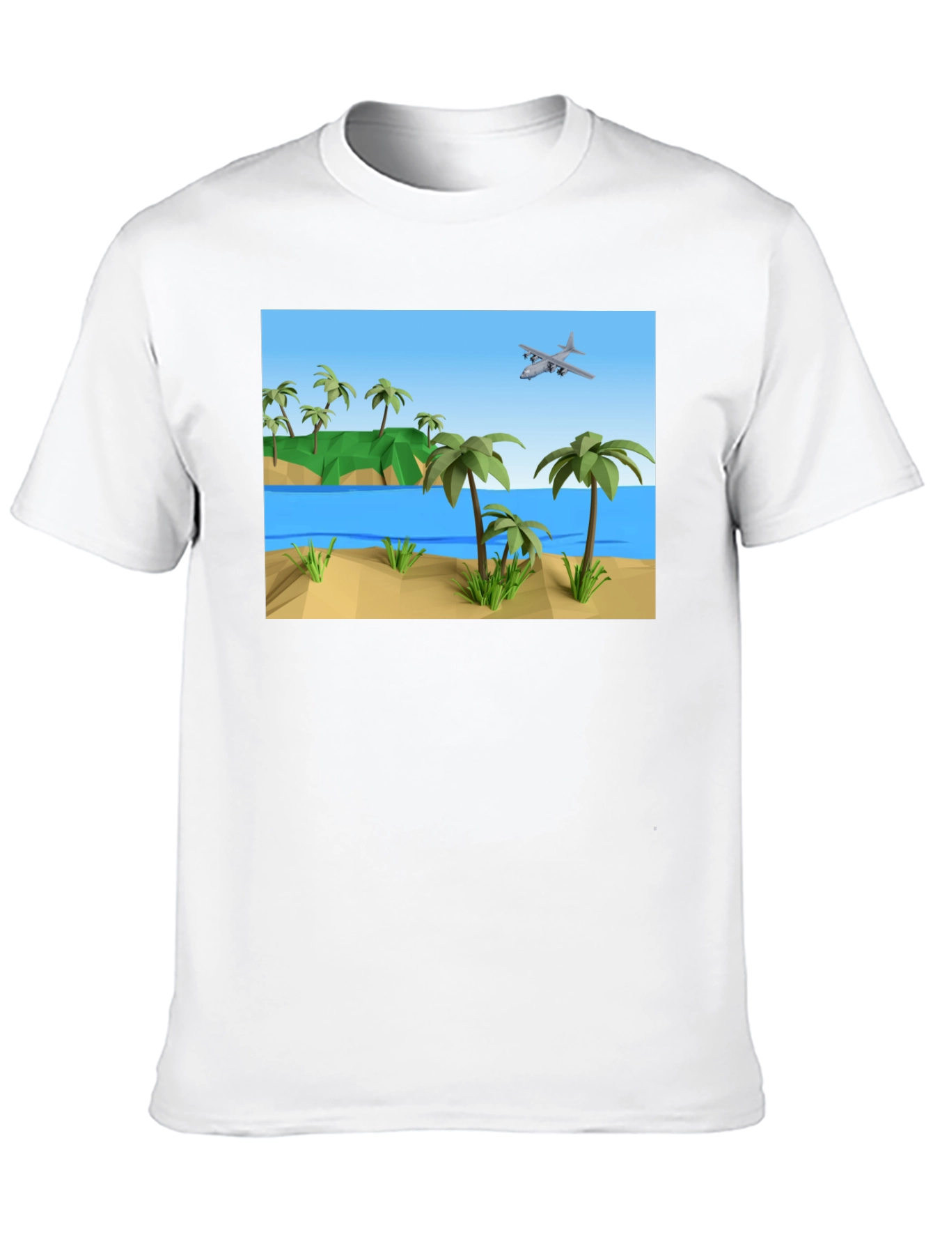 Tropical Island Plane T-Shirt