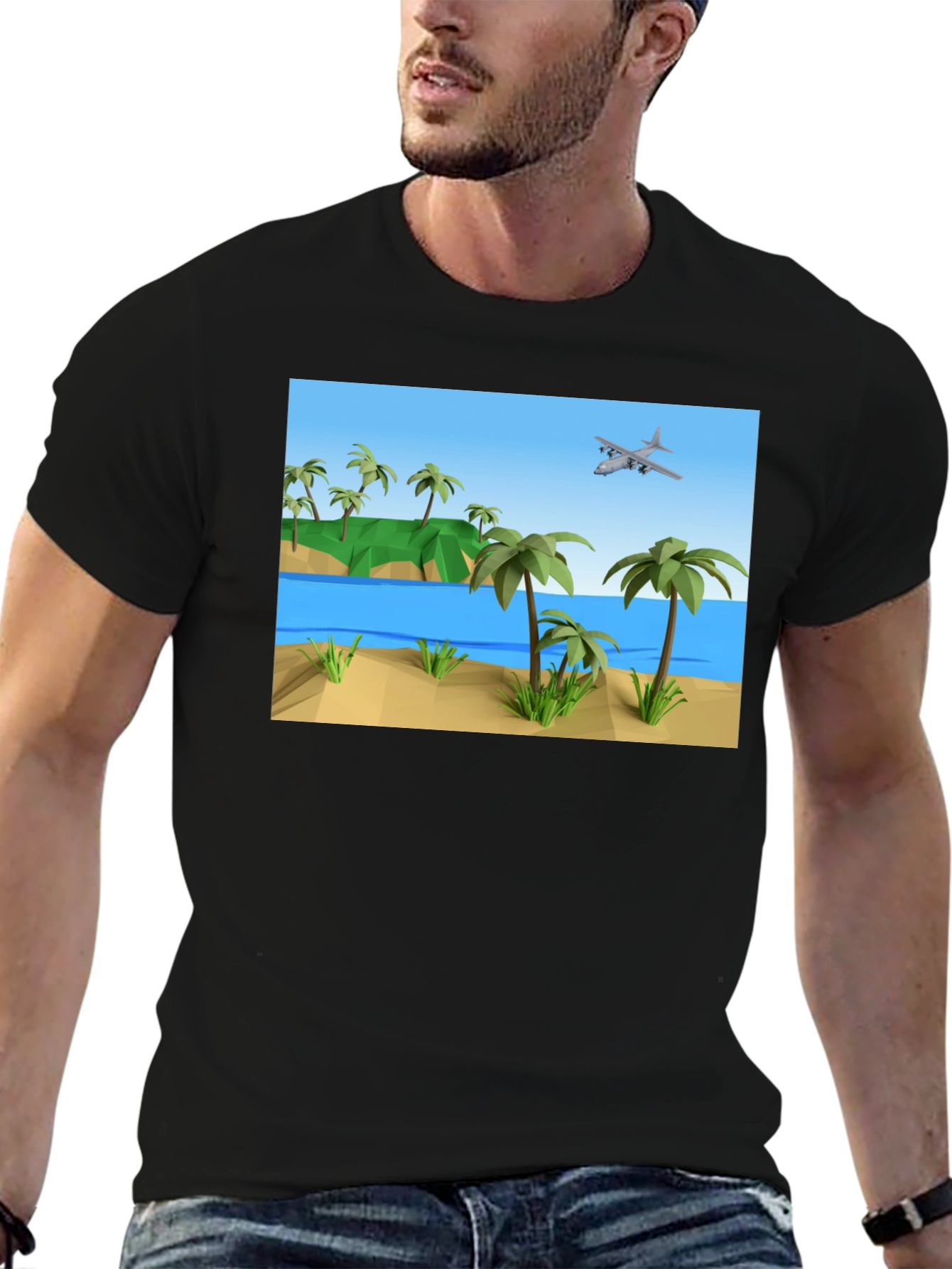 Tropical Island Plane T-Shirt