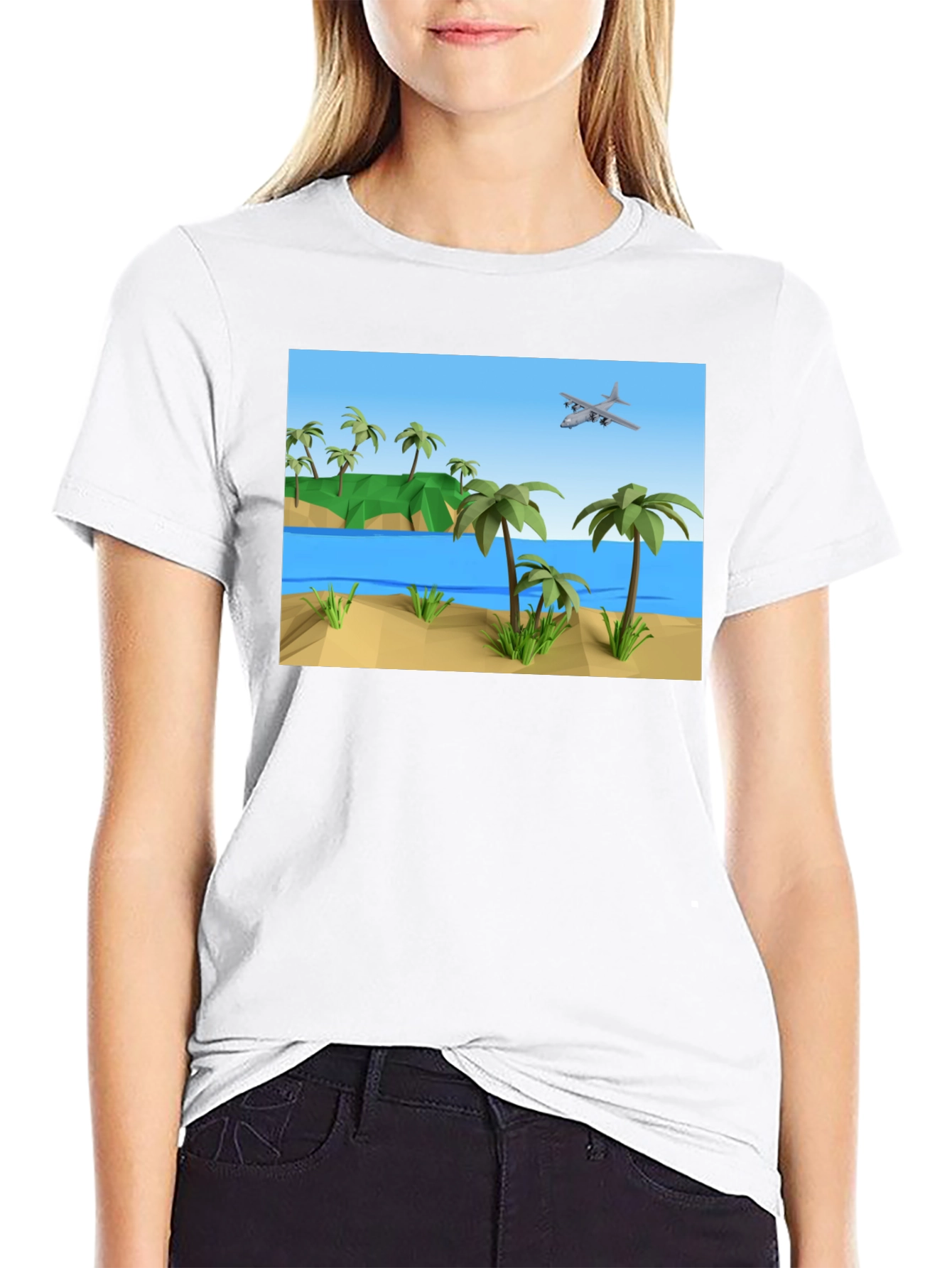 Tropical Island Plane T-Shirt