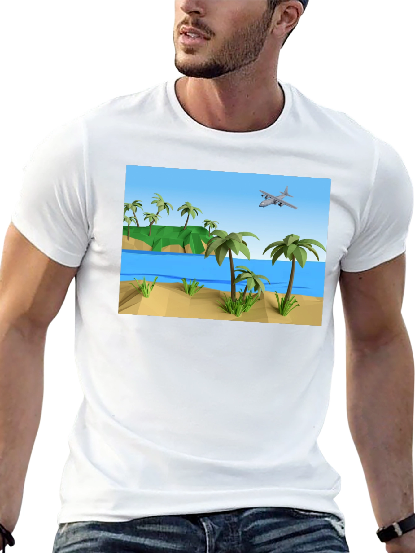 Tropical Island Plane T-Shirt