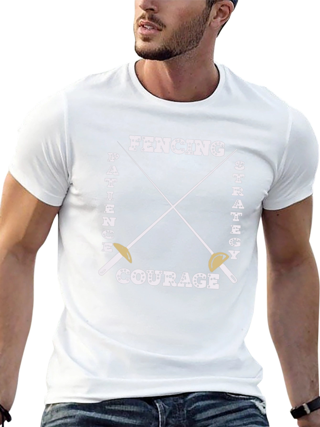 Fencing Patience Strategy Courage T-Shirt