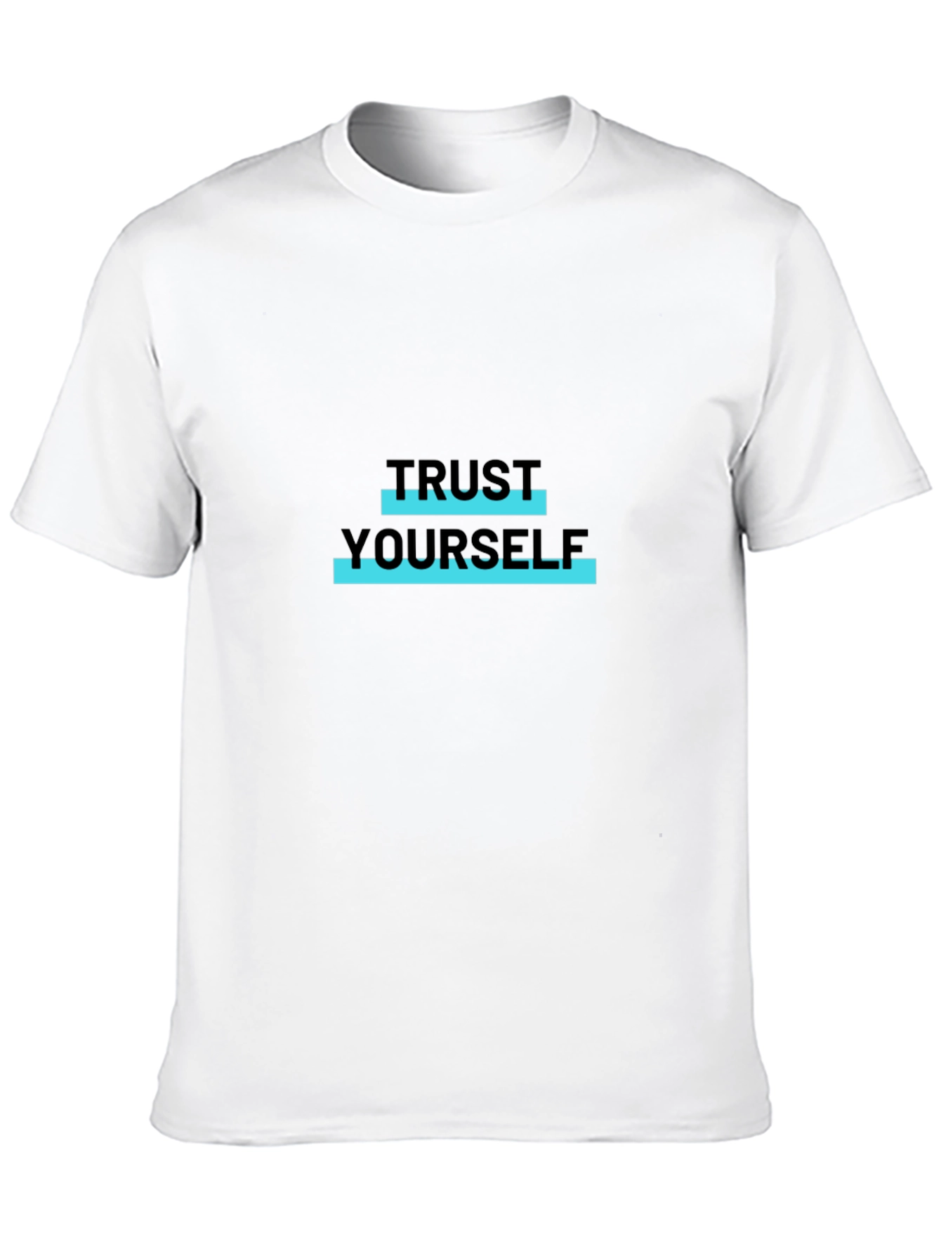 Trust Yourself Black Graphic T-Shirt