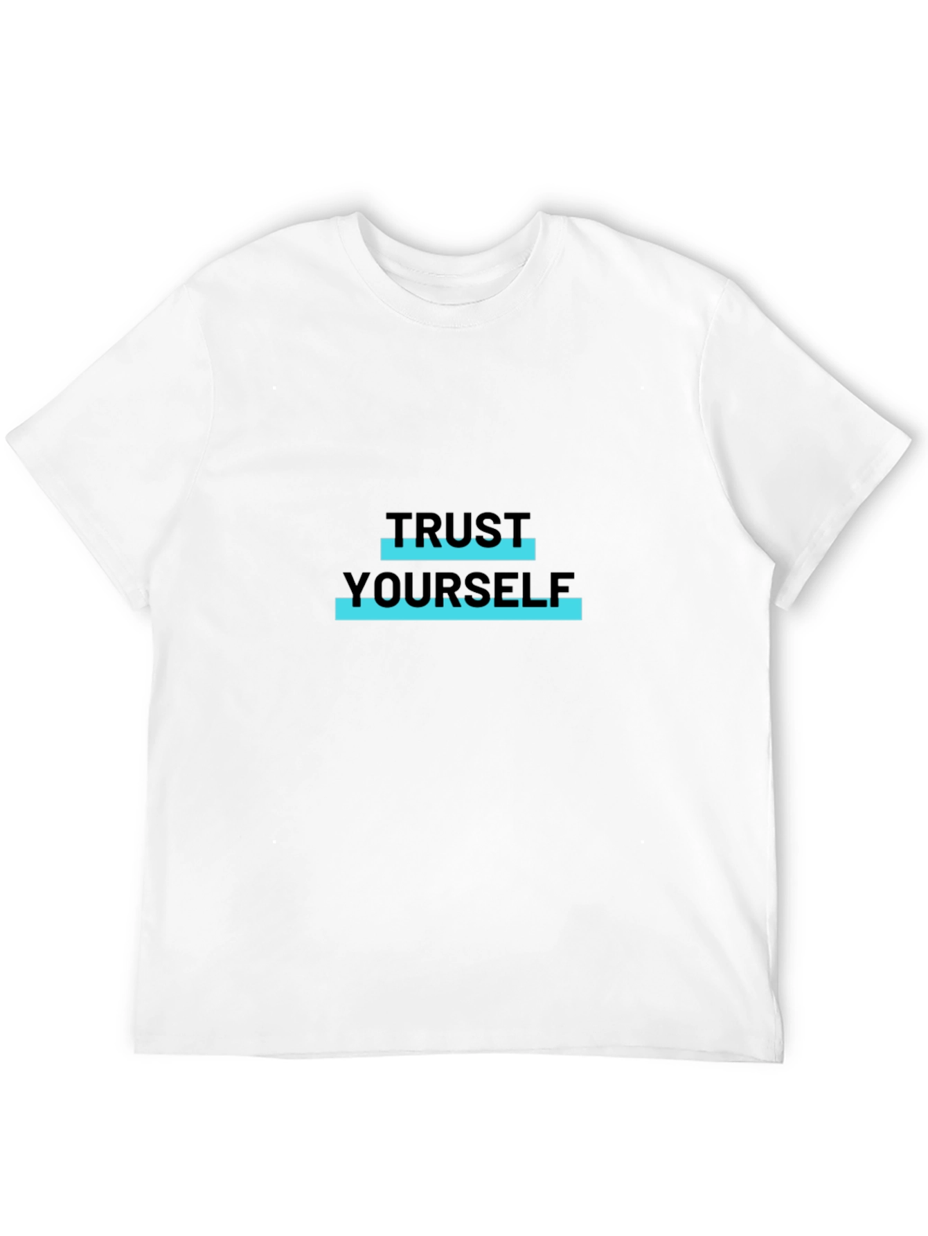 Trust Yourself Black Graphic T-Shirt