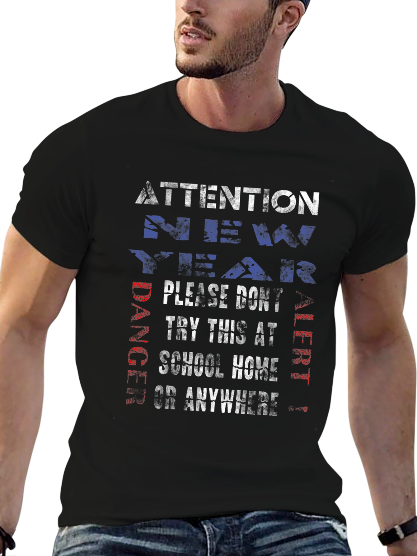 Attention T-Shirt: Danger Alert - Try This at School