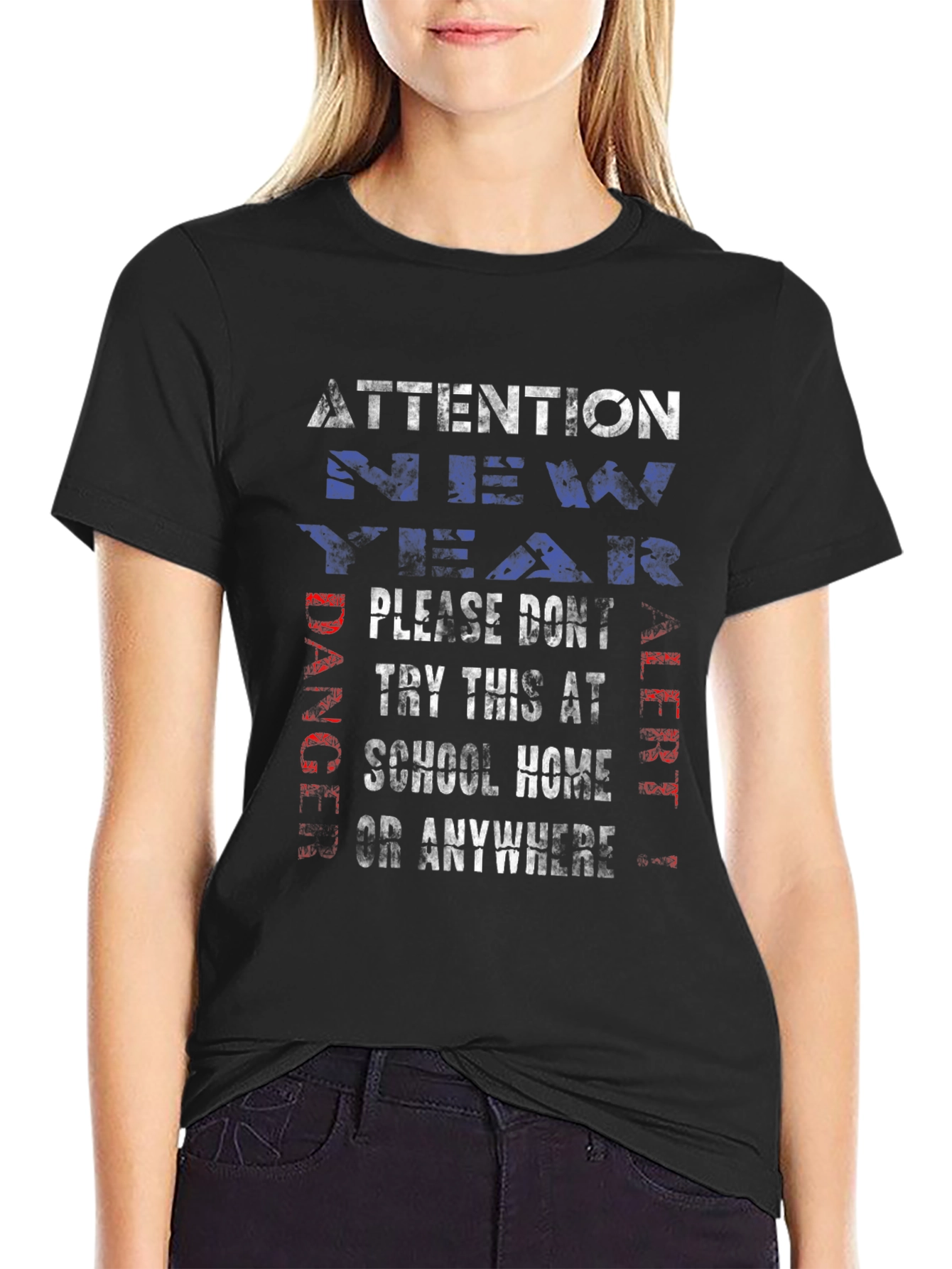 Attention T-Shirt: Danger Alert - Try This at School