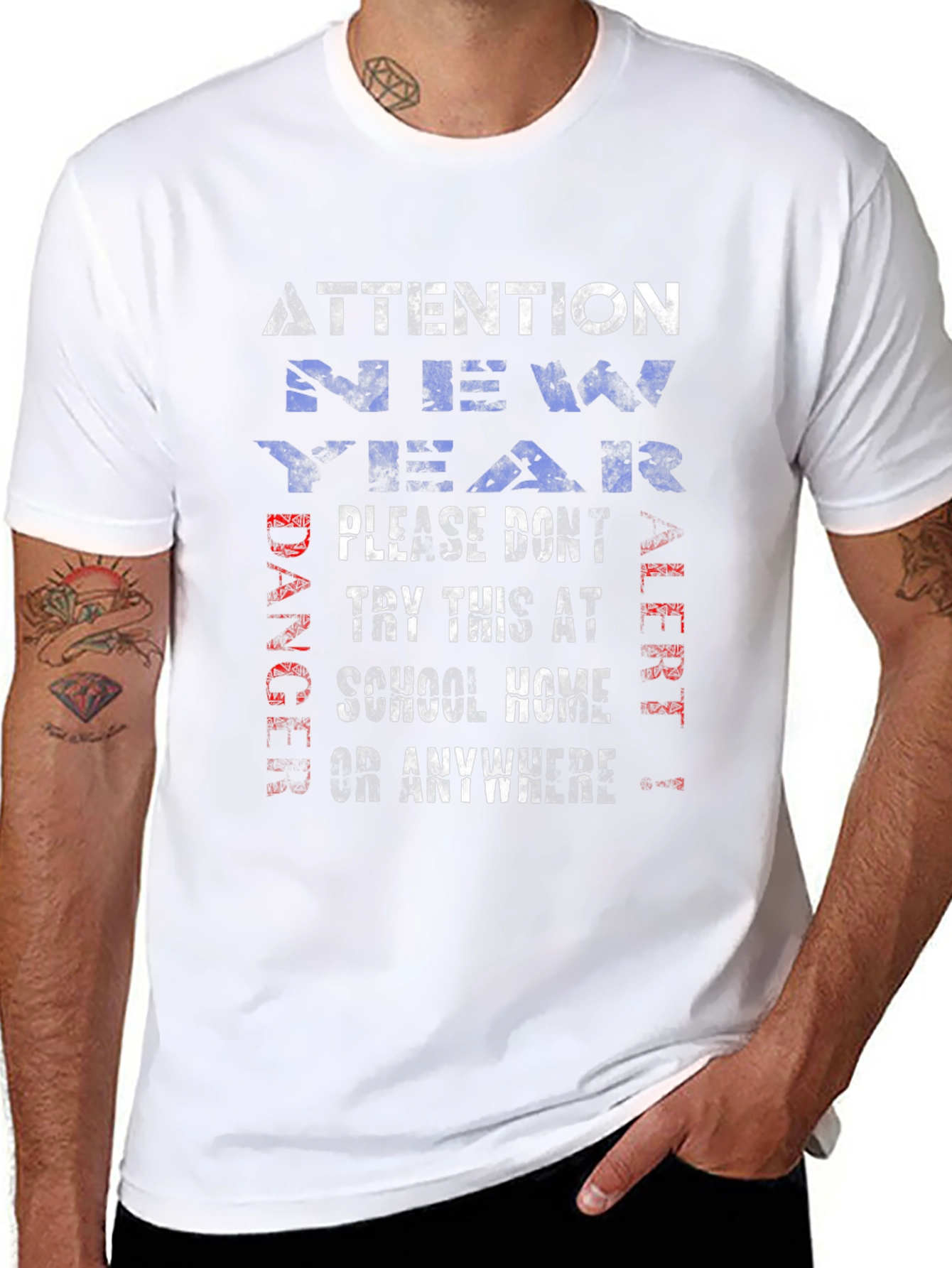 Attention T-Shirt: Danger Alert - Try This at School