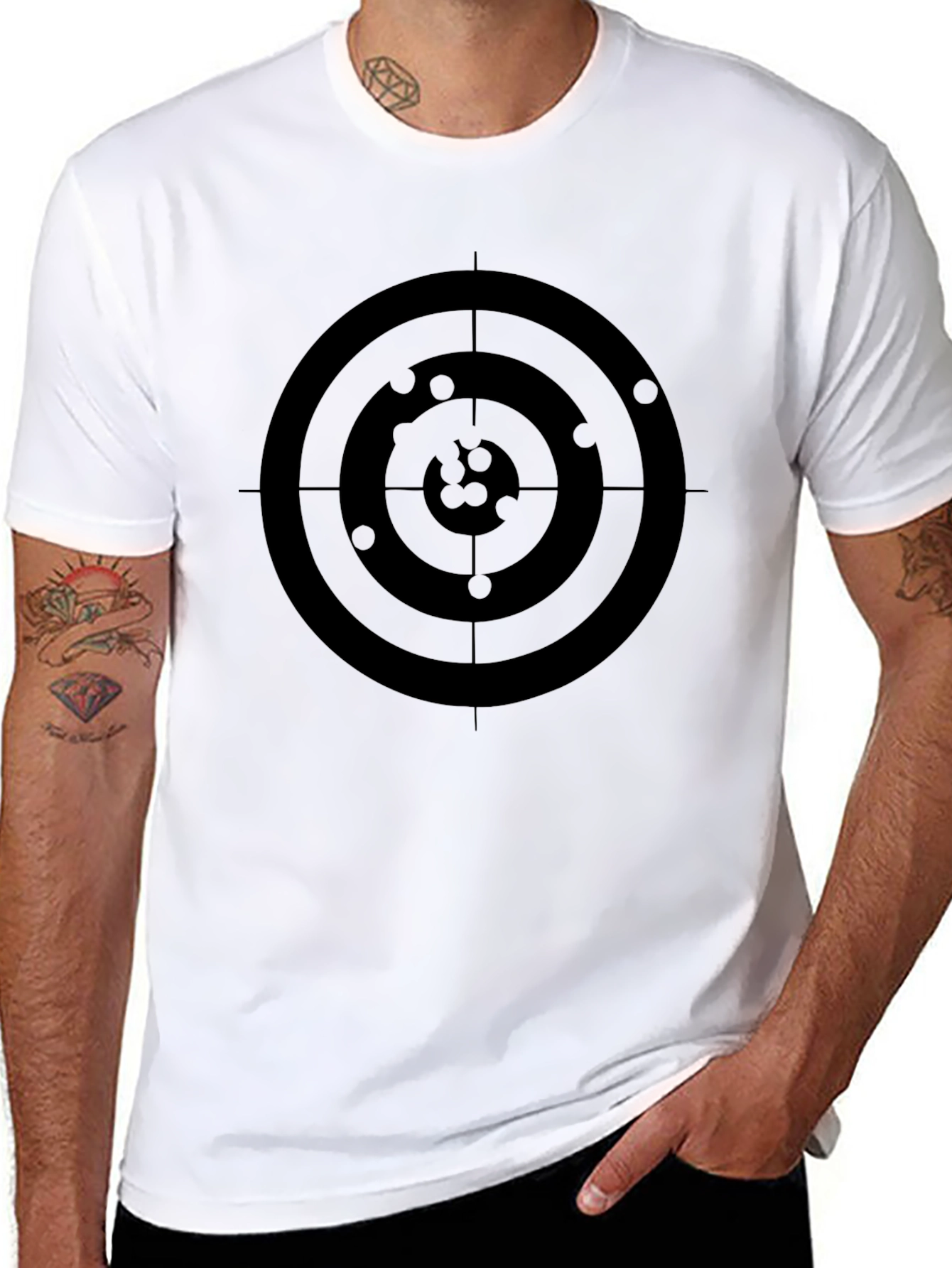 Target T-Shirt - Mens Black Graphic Tee