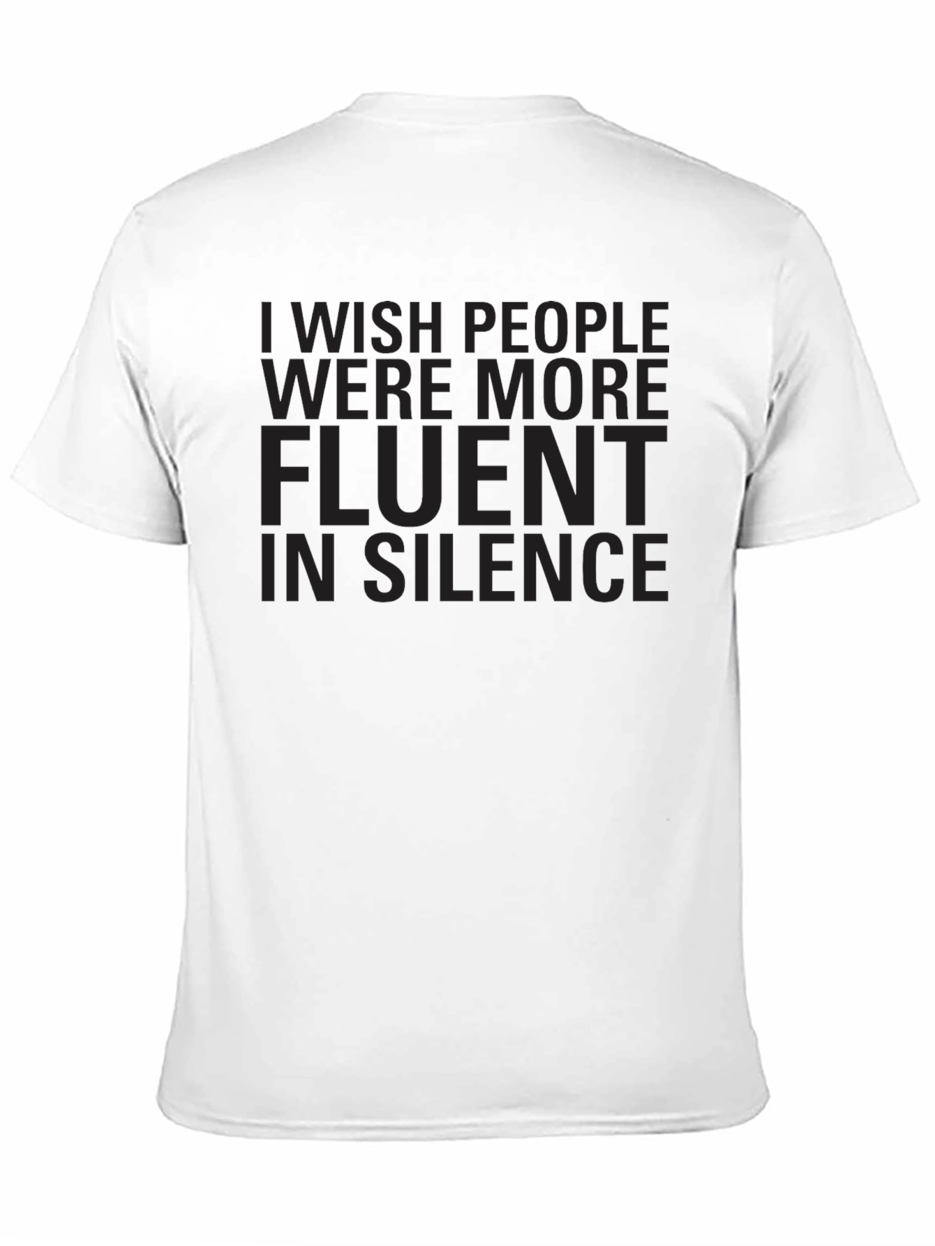 Fluent in Silence Graphic Tee - Black