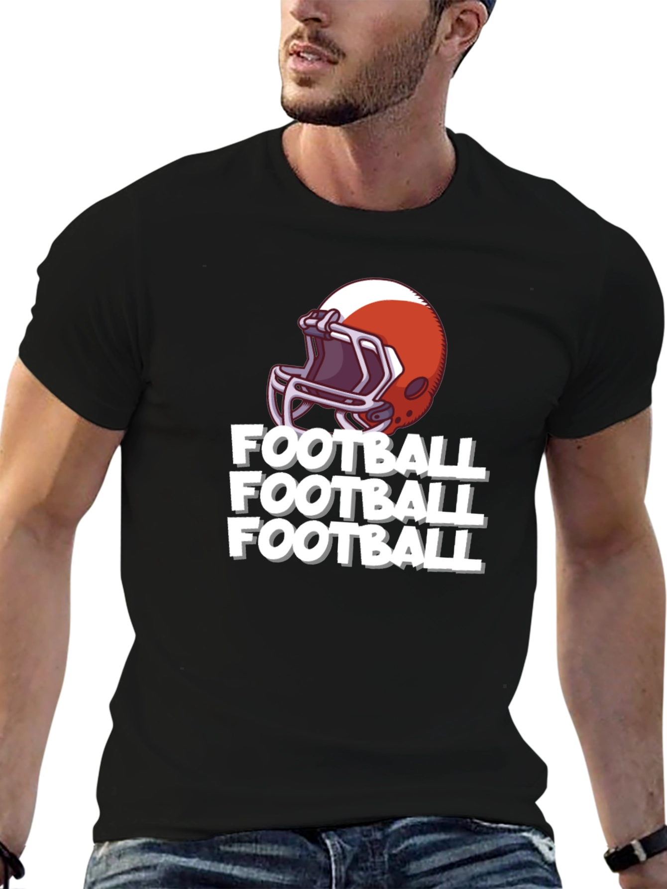 Football Helmet T-Shirt