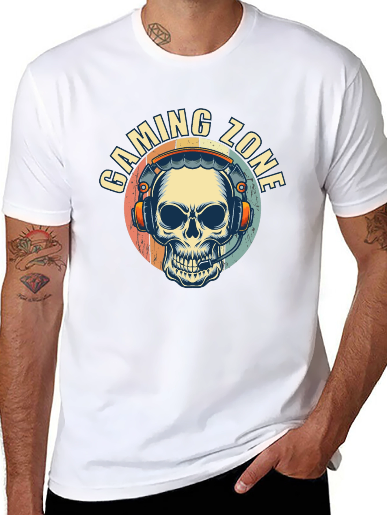 Gaming Zone Skull Graphic Tee