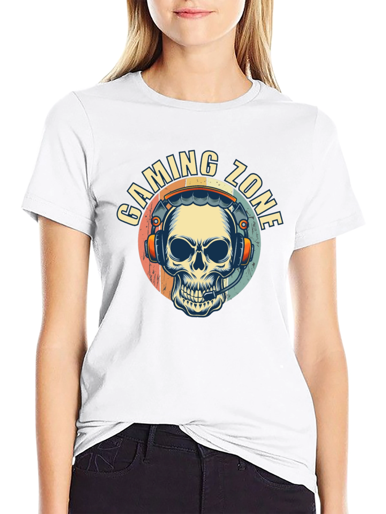 Gaming Zone Skull Graphic Tee