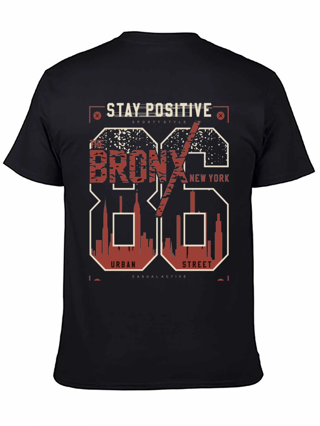 Stay Positive Bronx Graphic Tee