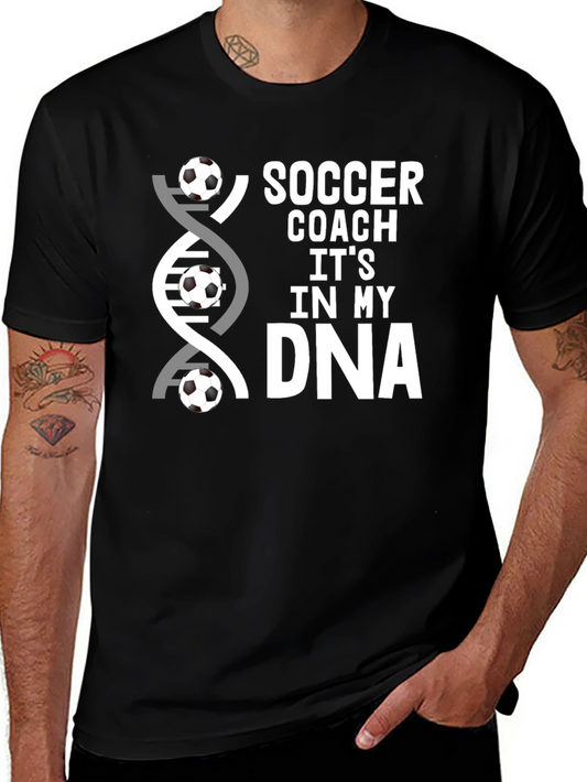Soccer Coach DNA T-Shirt - Perfect Gift for Soccer Lovers!