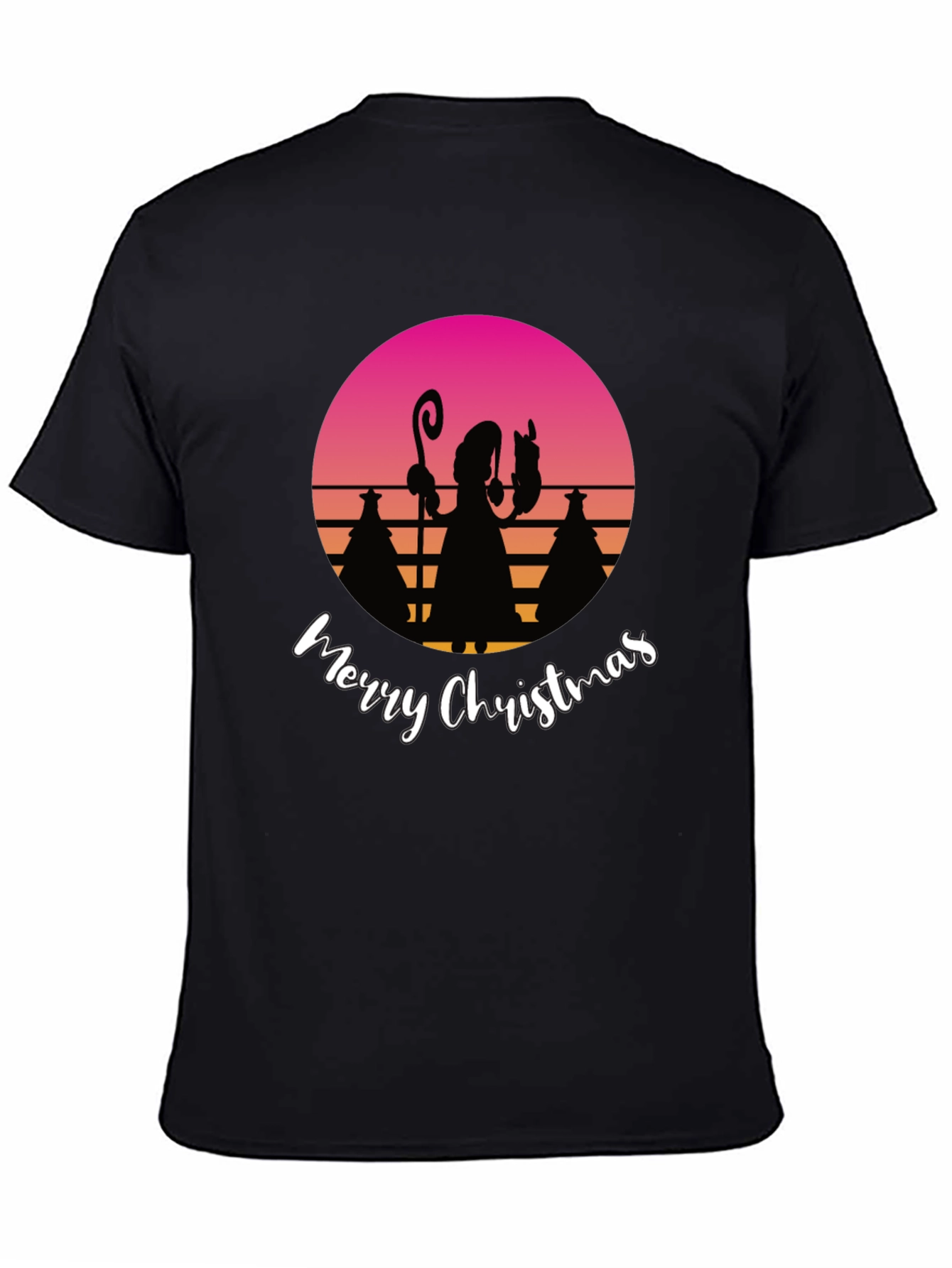 Retro Christmas Silhouette T-Shirt