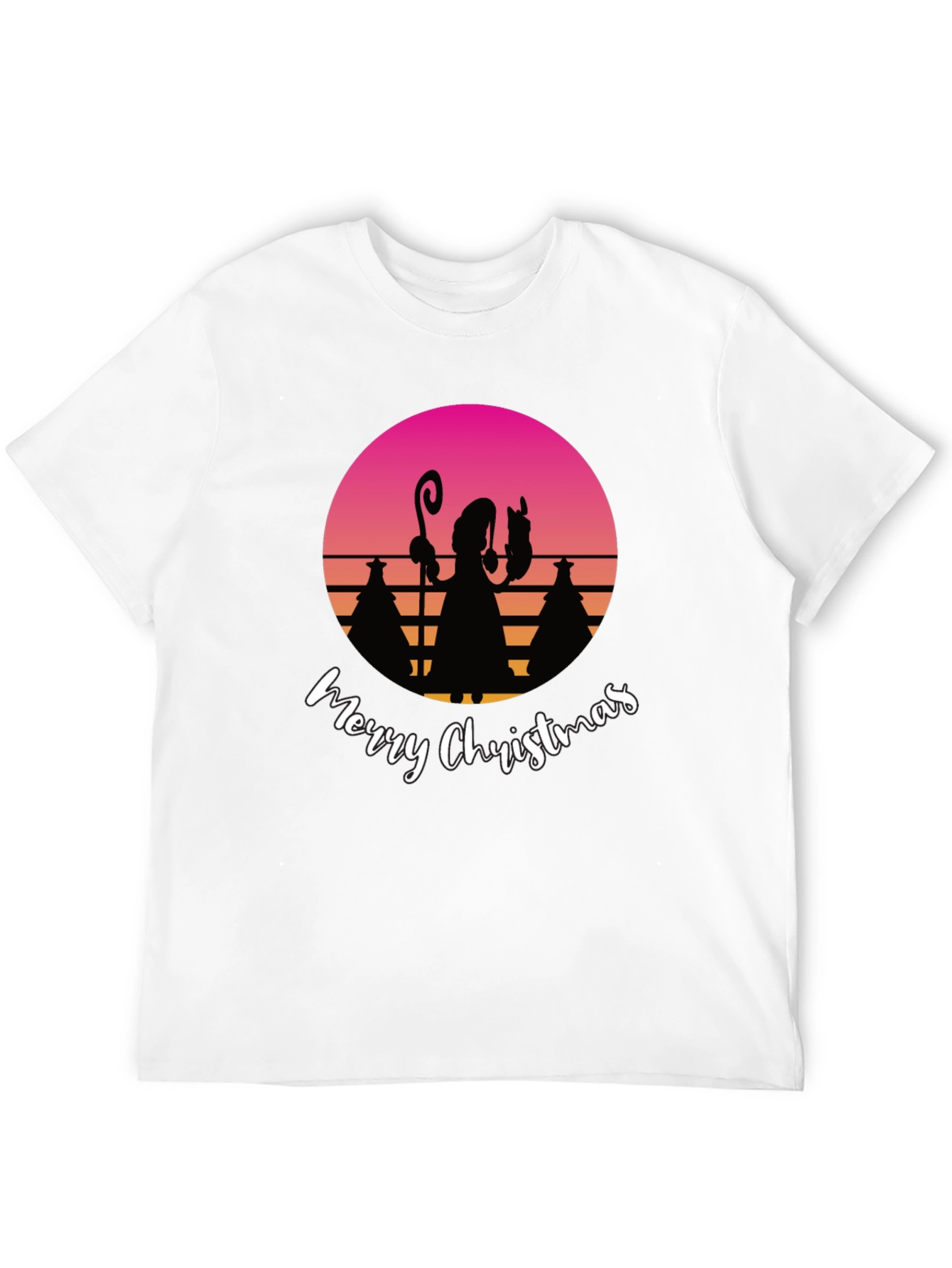 Retro Christmas Silhouette T-Shirt