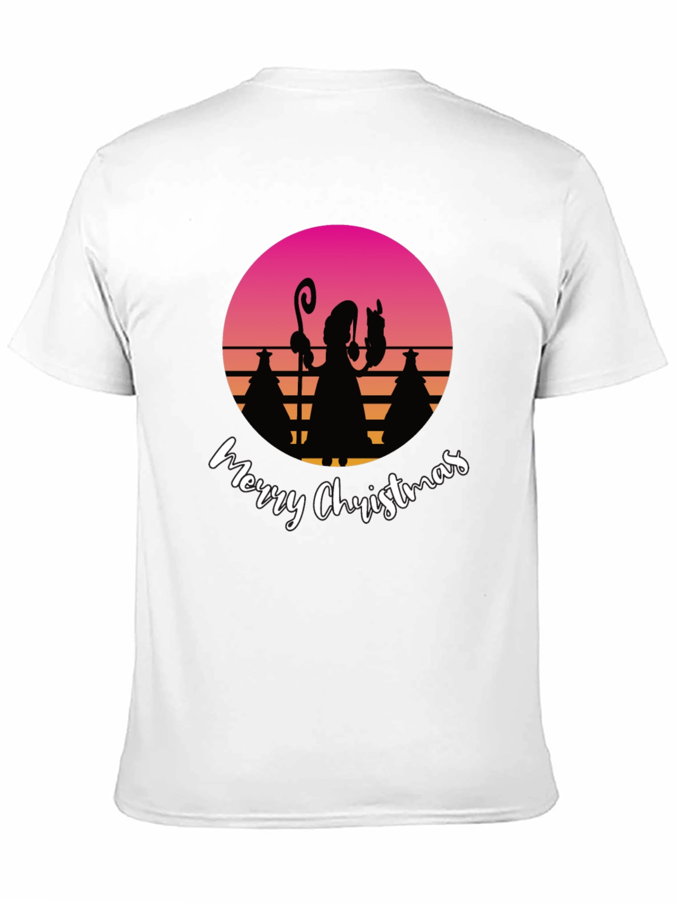 Retro Christmas Silhouette T-Shirt
