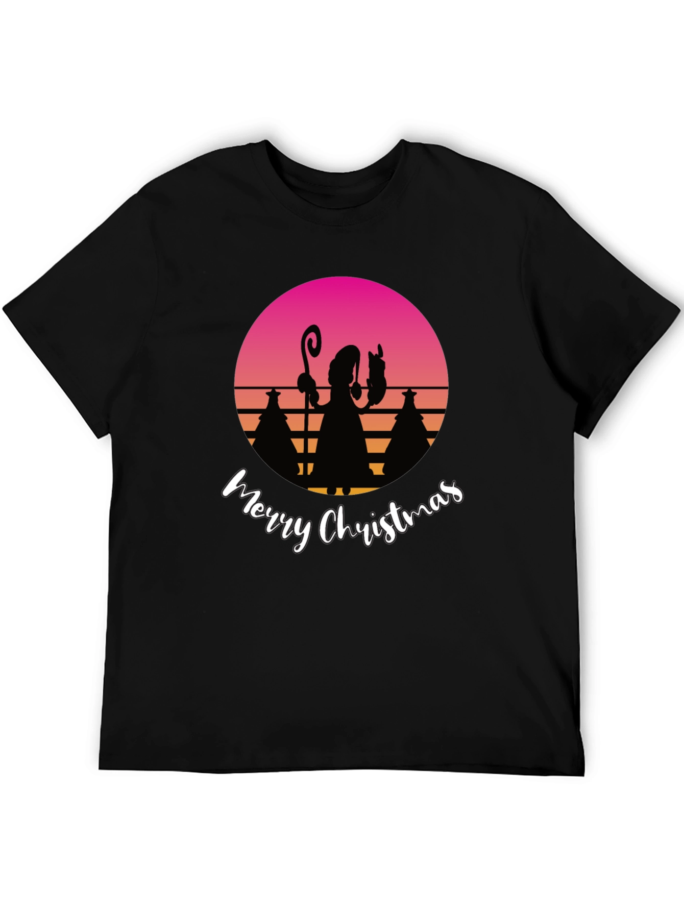 Retro Christmas Silhouette T-Shirt