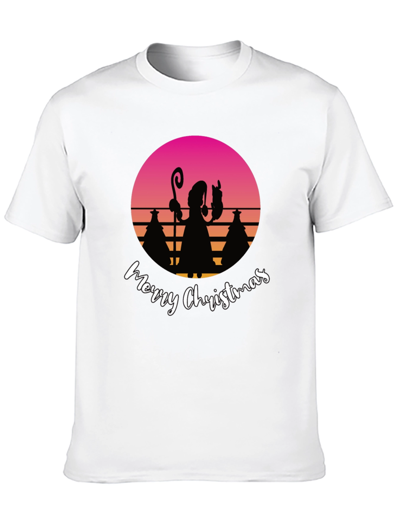 Retro Christmas Silhouette T-Shirt