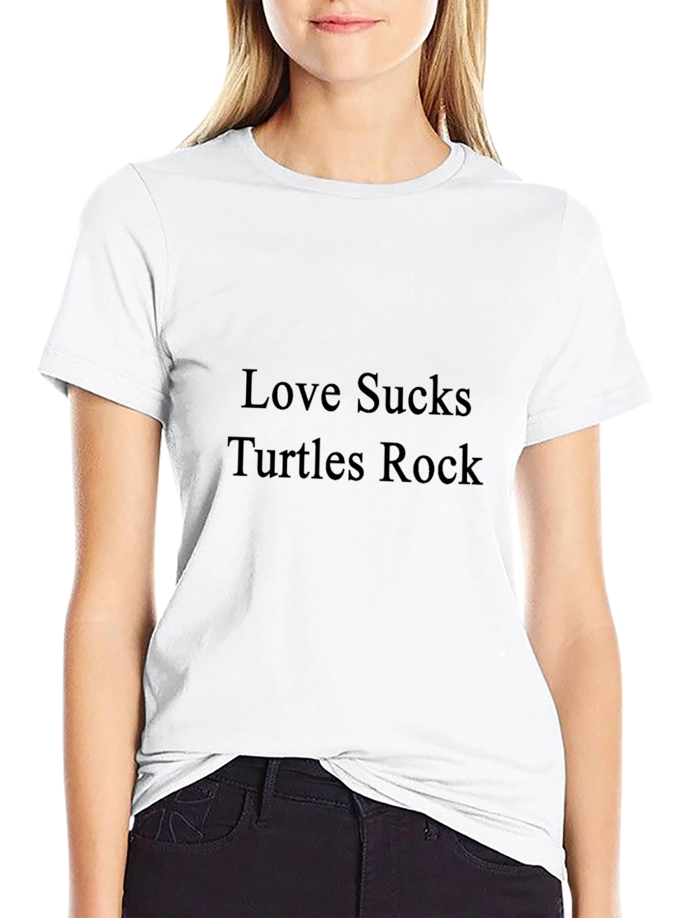 Love Sucks Turtles Rock Graphic Tee