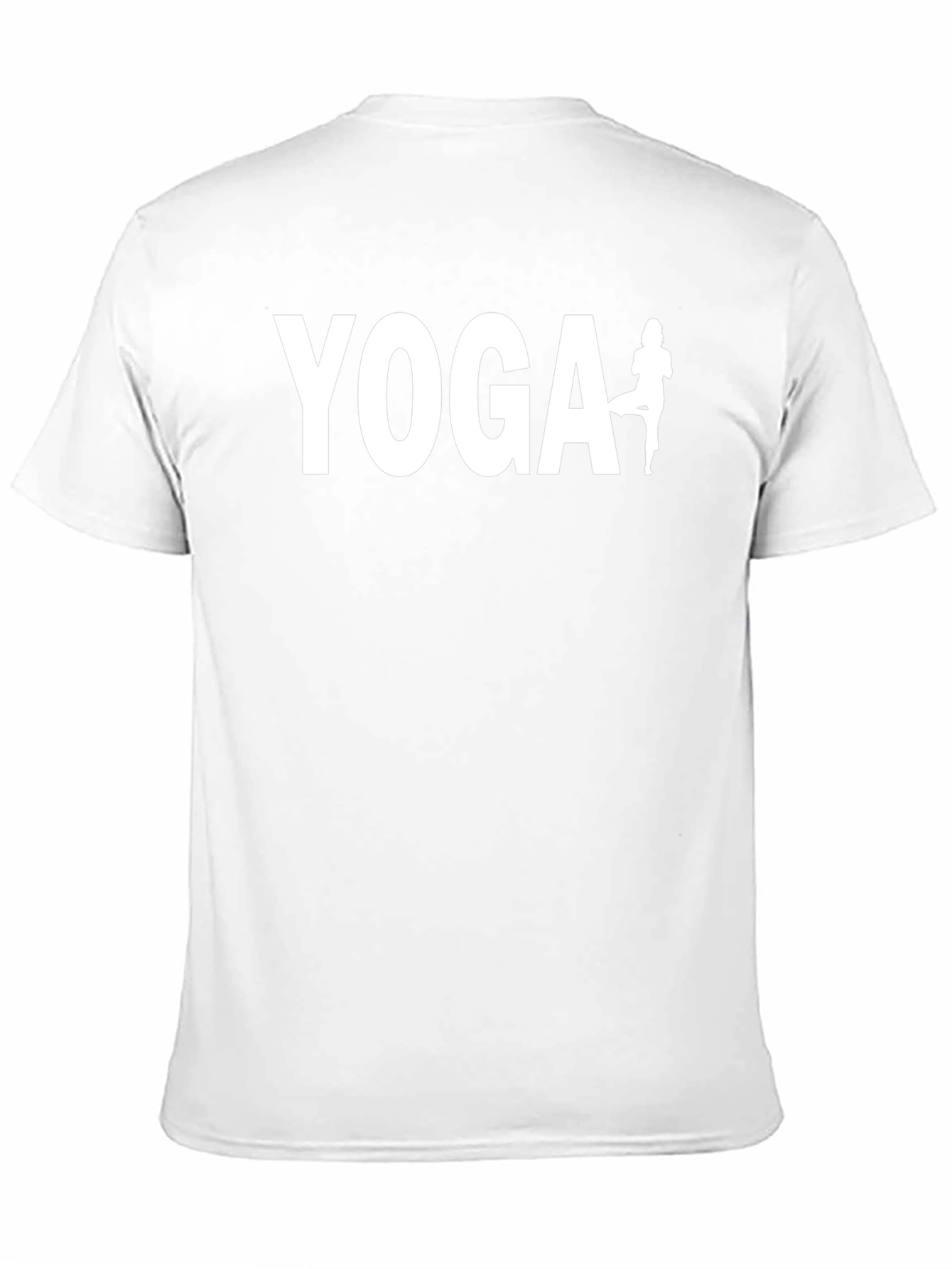 Yoga Graphic Tee - Black Cotton Blend Shirt