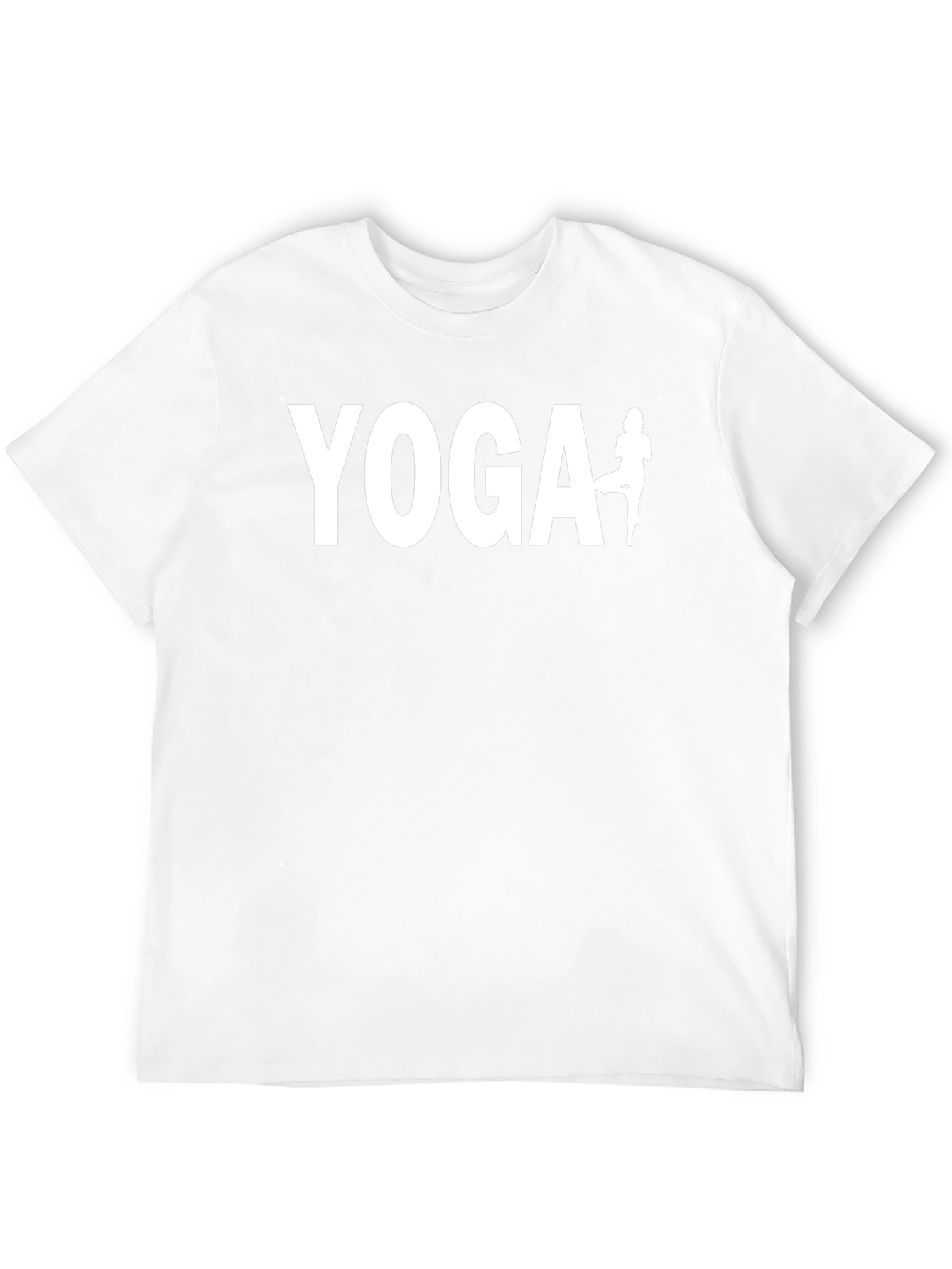 Yoga Graphic Tee - Black Cotton Blend Shirt