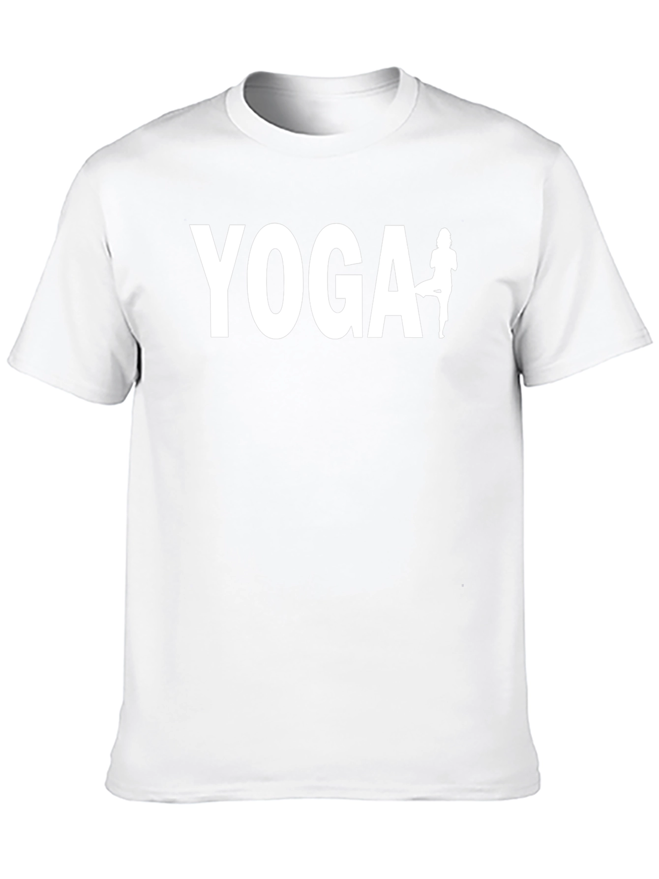 Yoga Graphic Tee - Black Cotton Blend Shirt