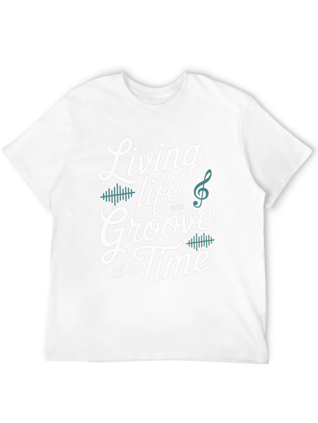 Living Life One Groove at a Time Black T-Shirt