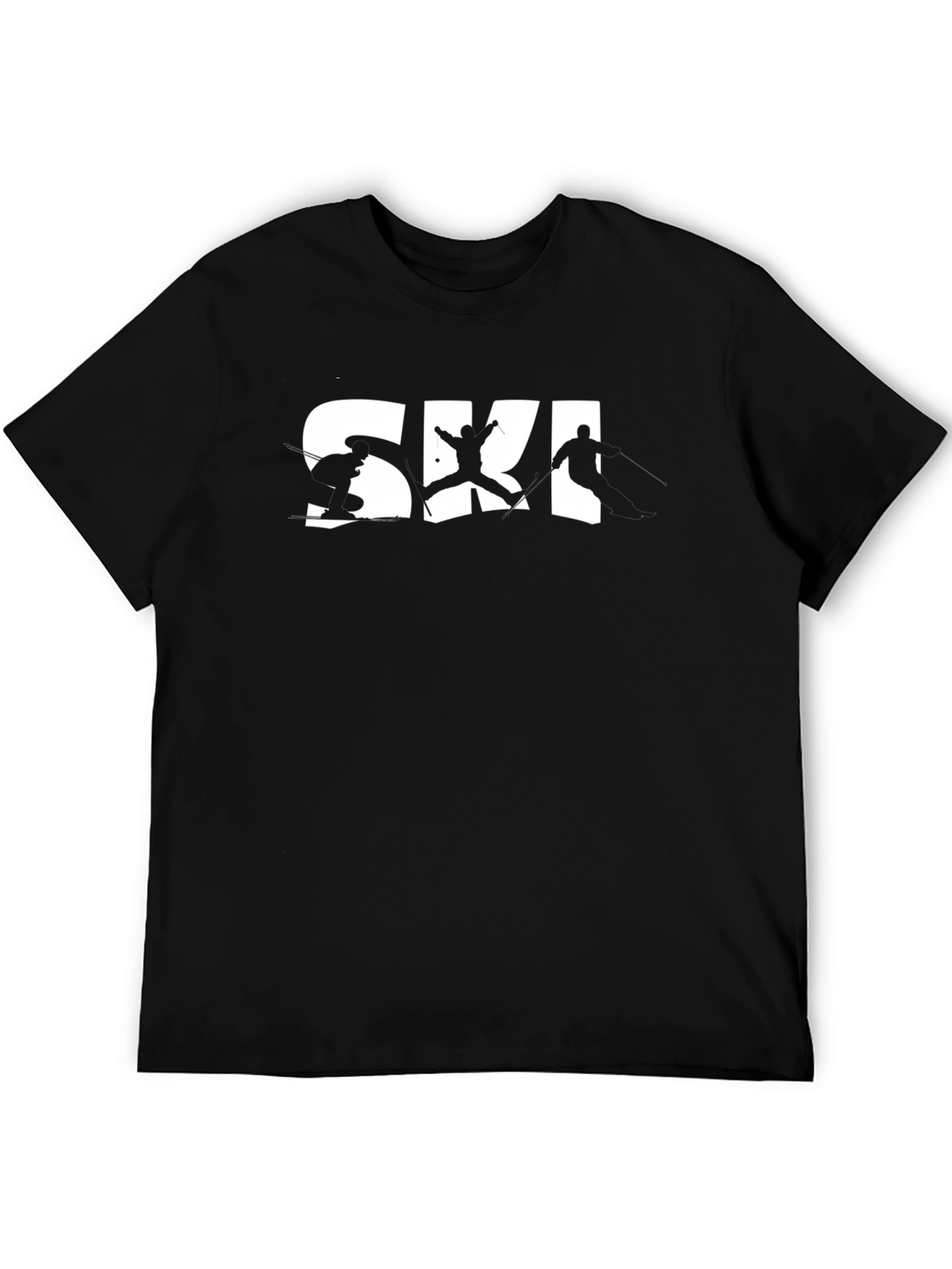 Ski Graphic Black T-Shirt