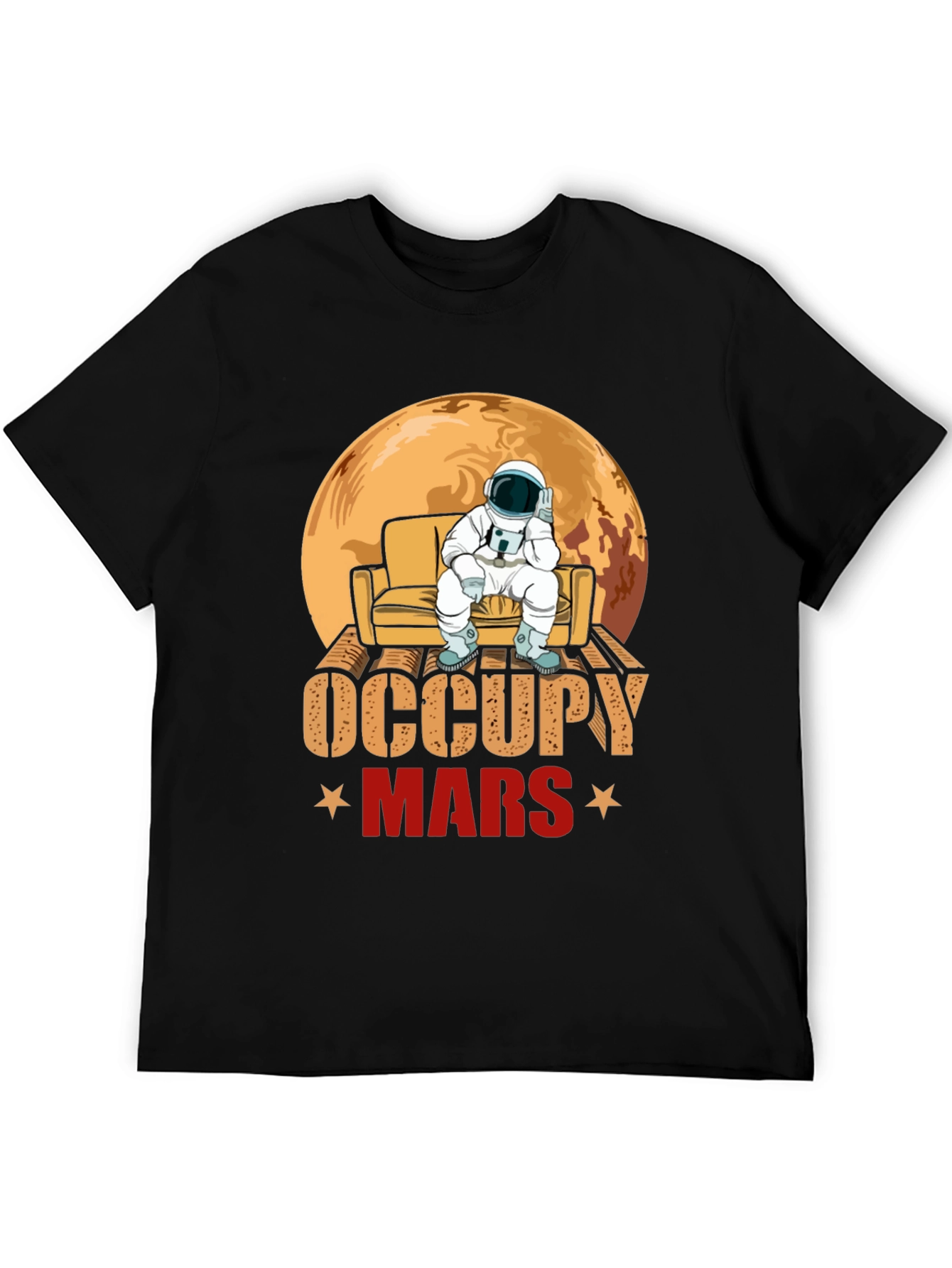 Occupy Mars Astronaut Graphic T-Shirt