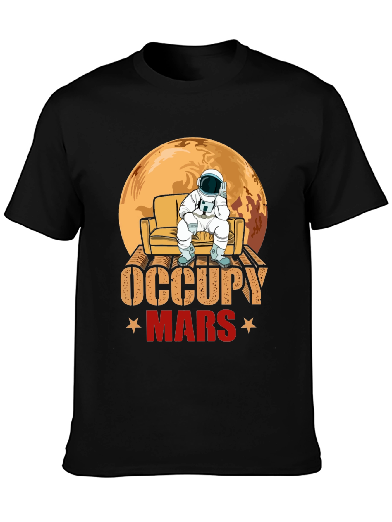 Occupy Mars Astronaut Graphic T-Shirt