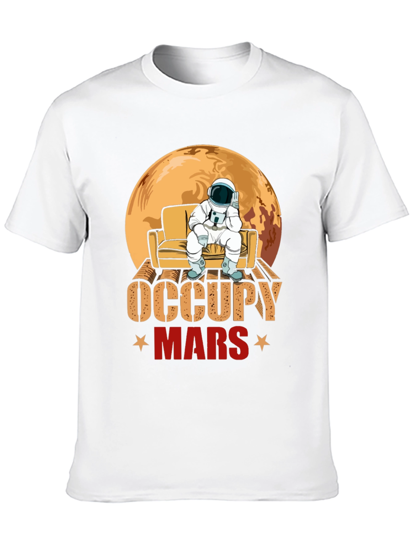 Occupy Mars Astronaut Graphic T-Shirt